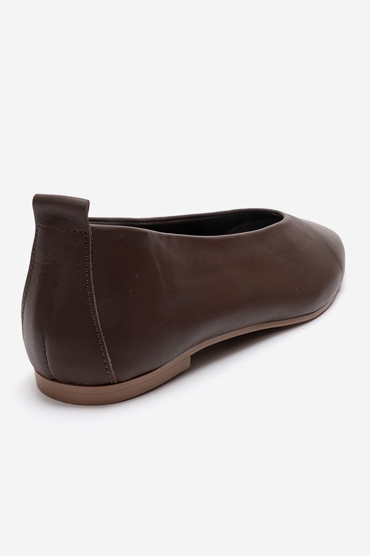 JENAS - Brown Genuine Leather Ballet Flat (Women)