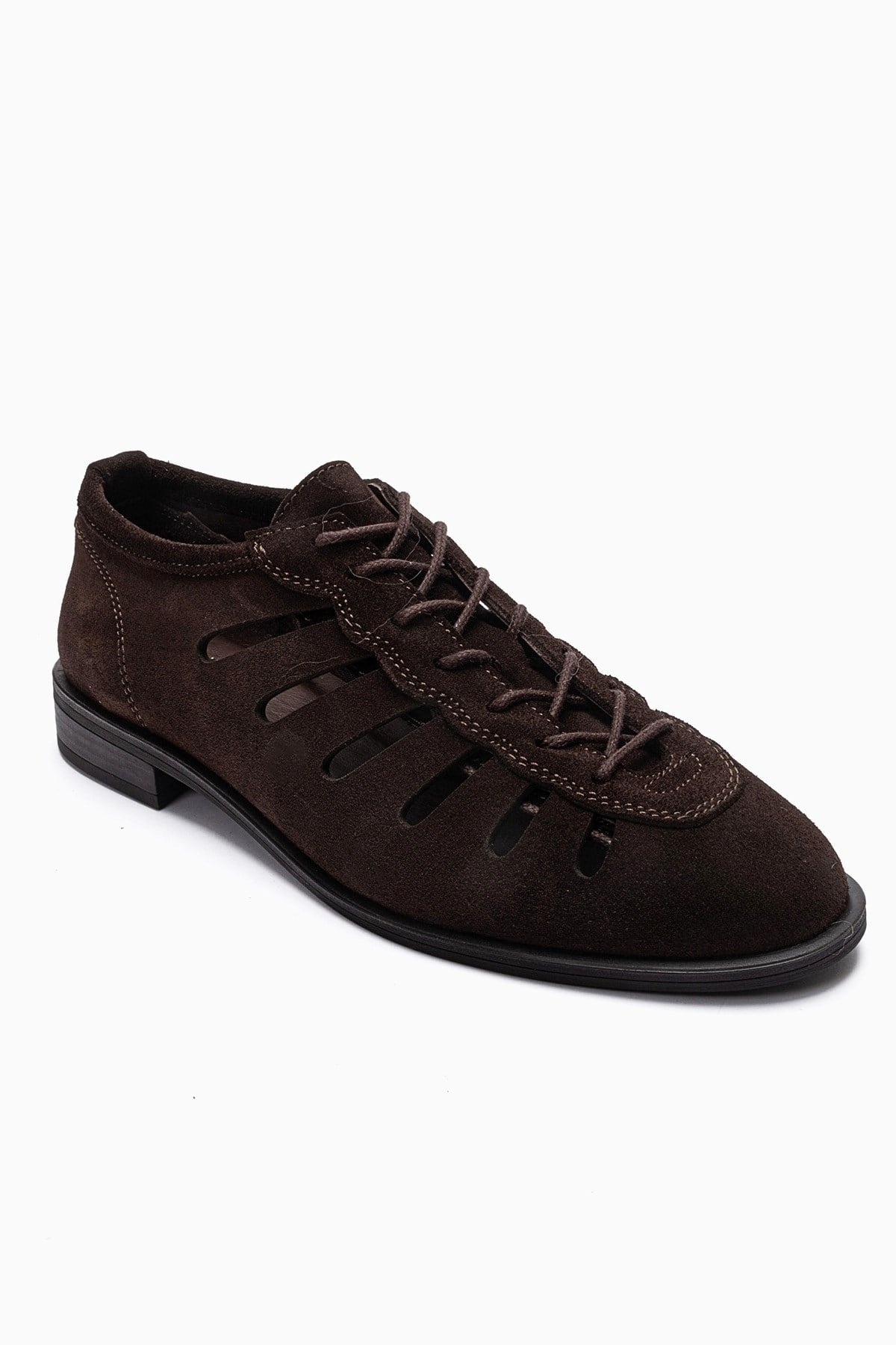 ASTRON - Brown Suede Genuine Leather Casual Shoe (Women)