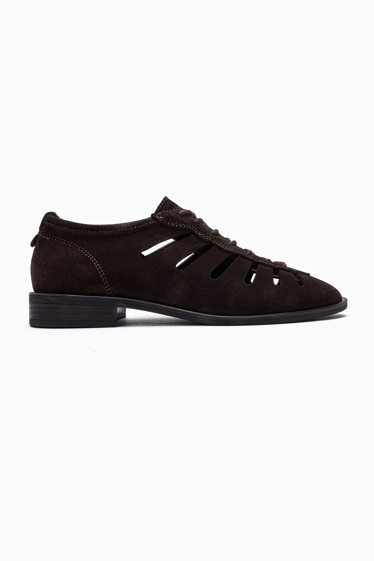 ASTRON - Brown Suede Genuine Leather Casual Shoe (Women)