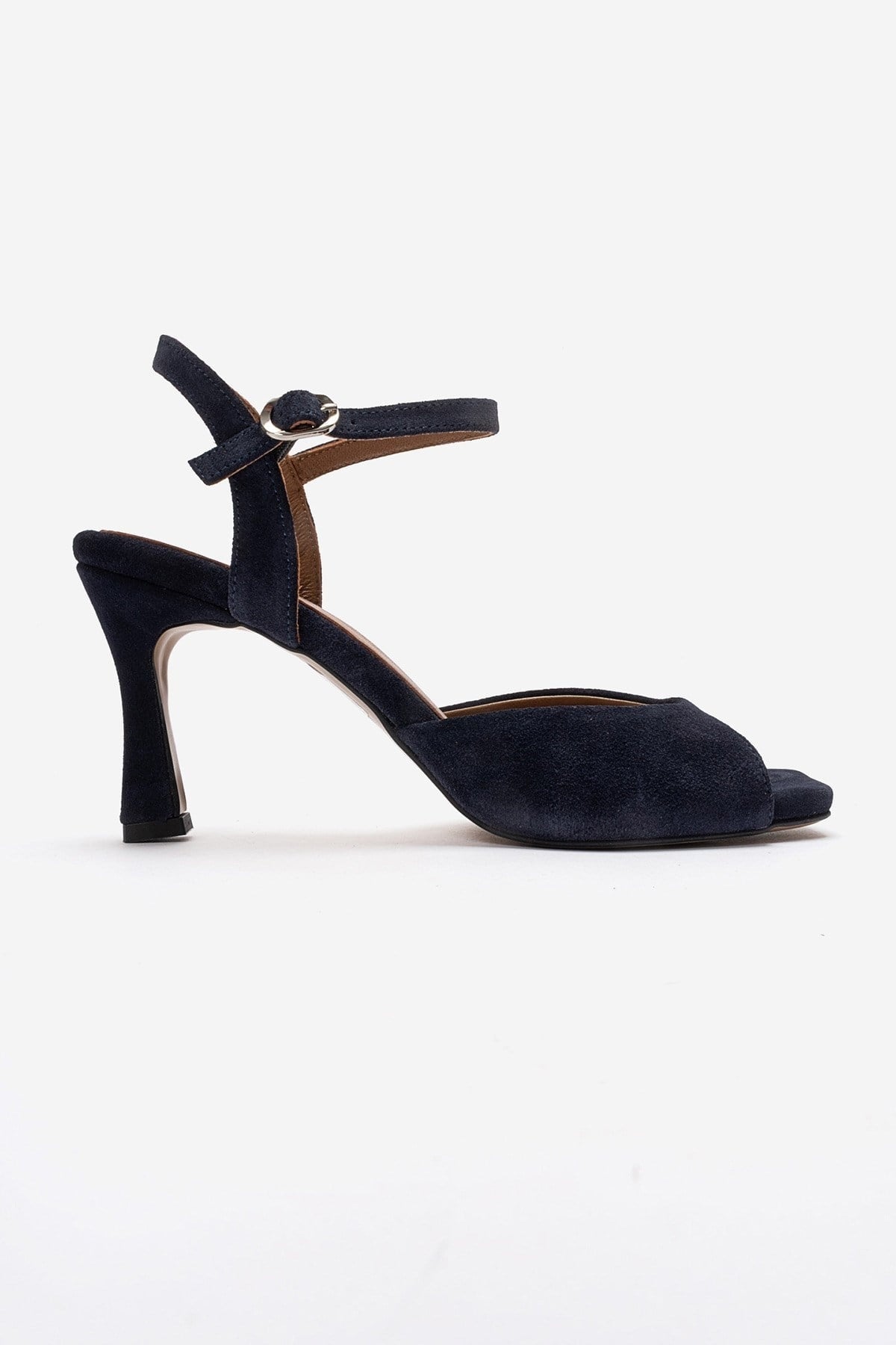 ELVIA - Navy Suede Genuine Leather Stiletto Heel Shoe (Women)