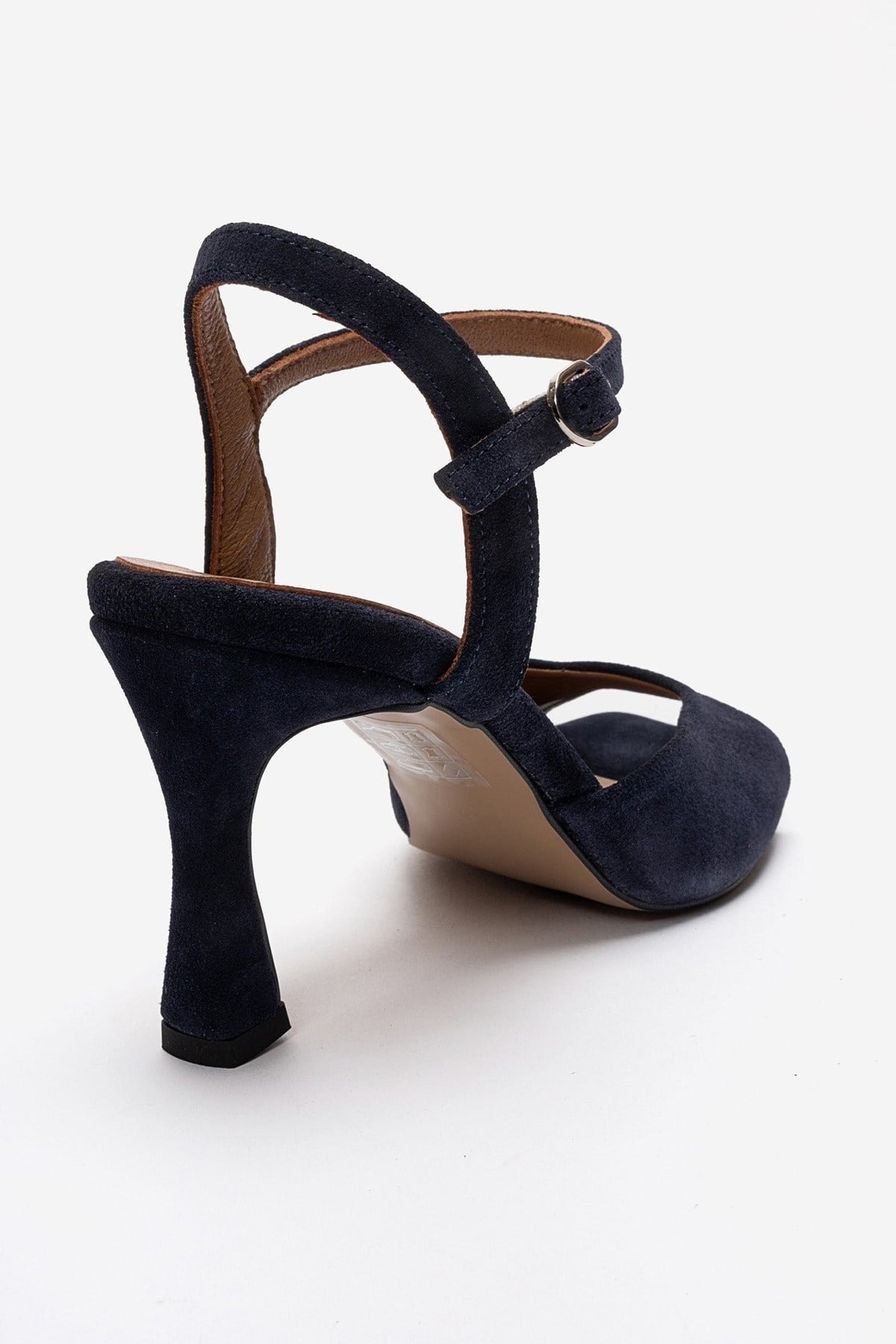 ELVIA - Navy Suede Genuine Leather Stiletto Heel Shoe (Women)