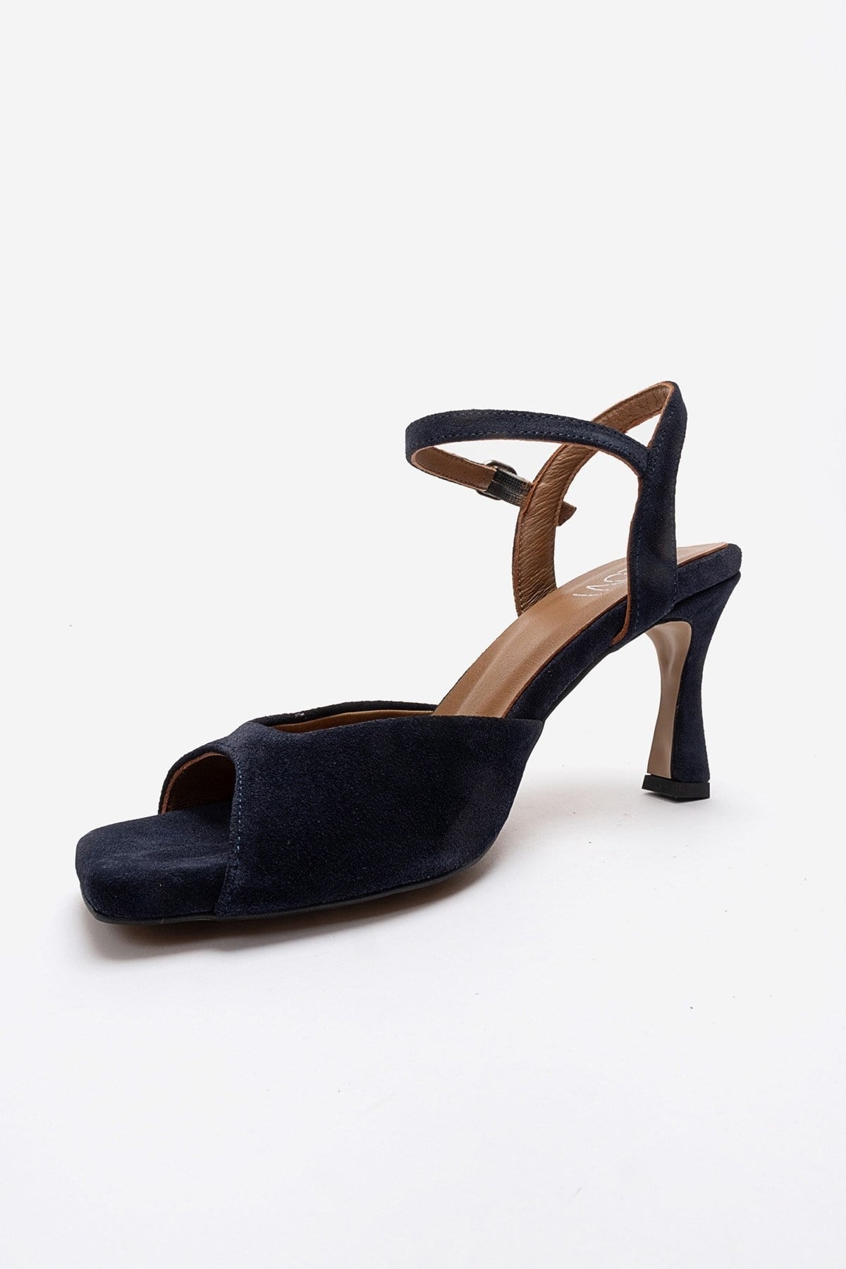 ELVIA - Navy Suede Genuine Leather Stiletto Heel Shoe (Women)