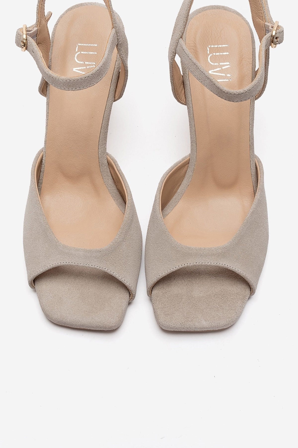 ELVIA - Beige Genuine Leather Stiletto Pump (Women)