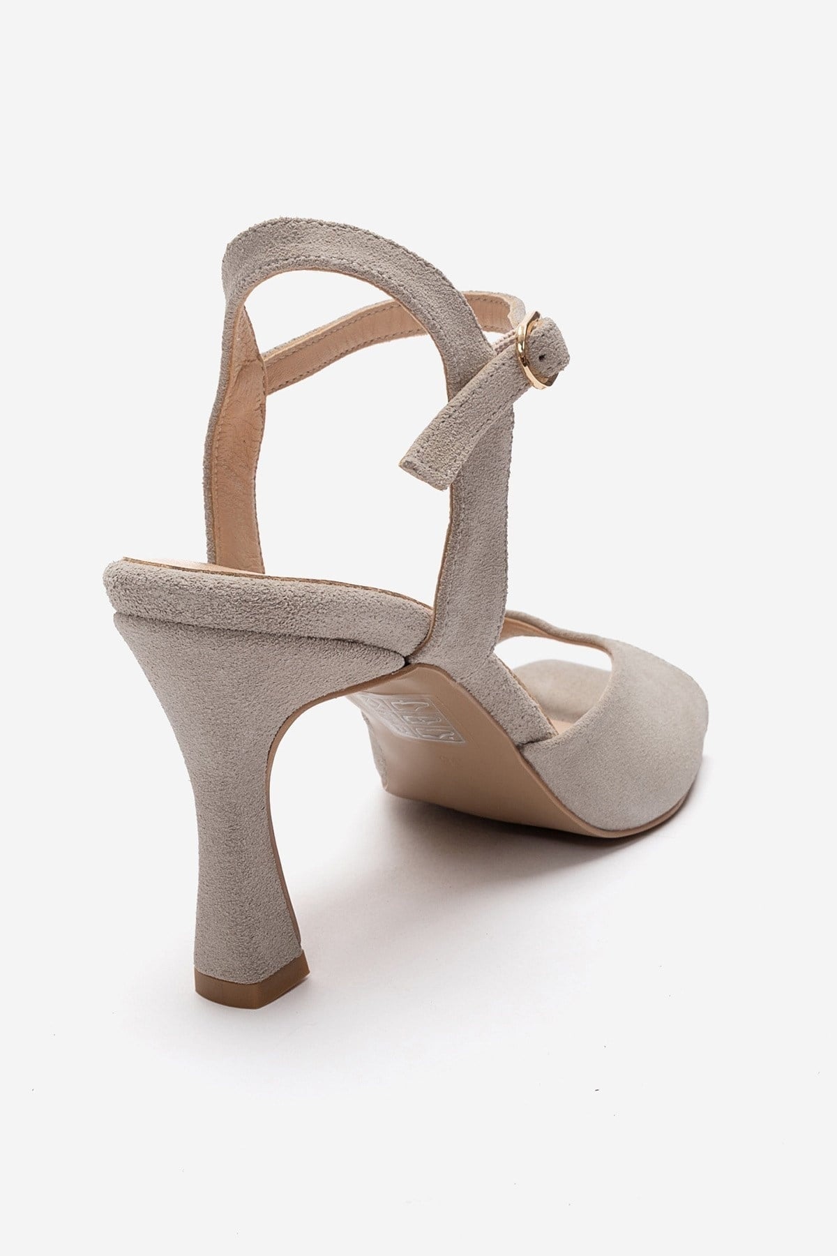 ELVIA - Beige Genuine Leather Stiletto Pump (Women)