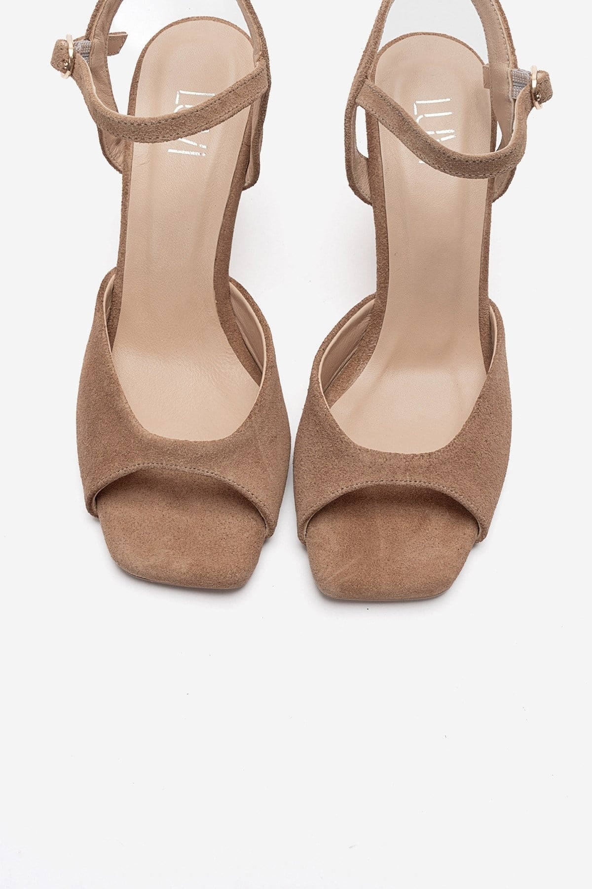 ELVIA - Taupe Genuine Leather Stiletto Pump (Women)