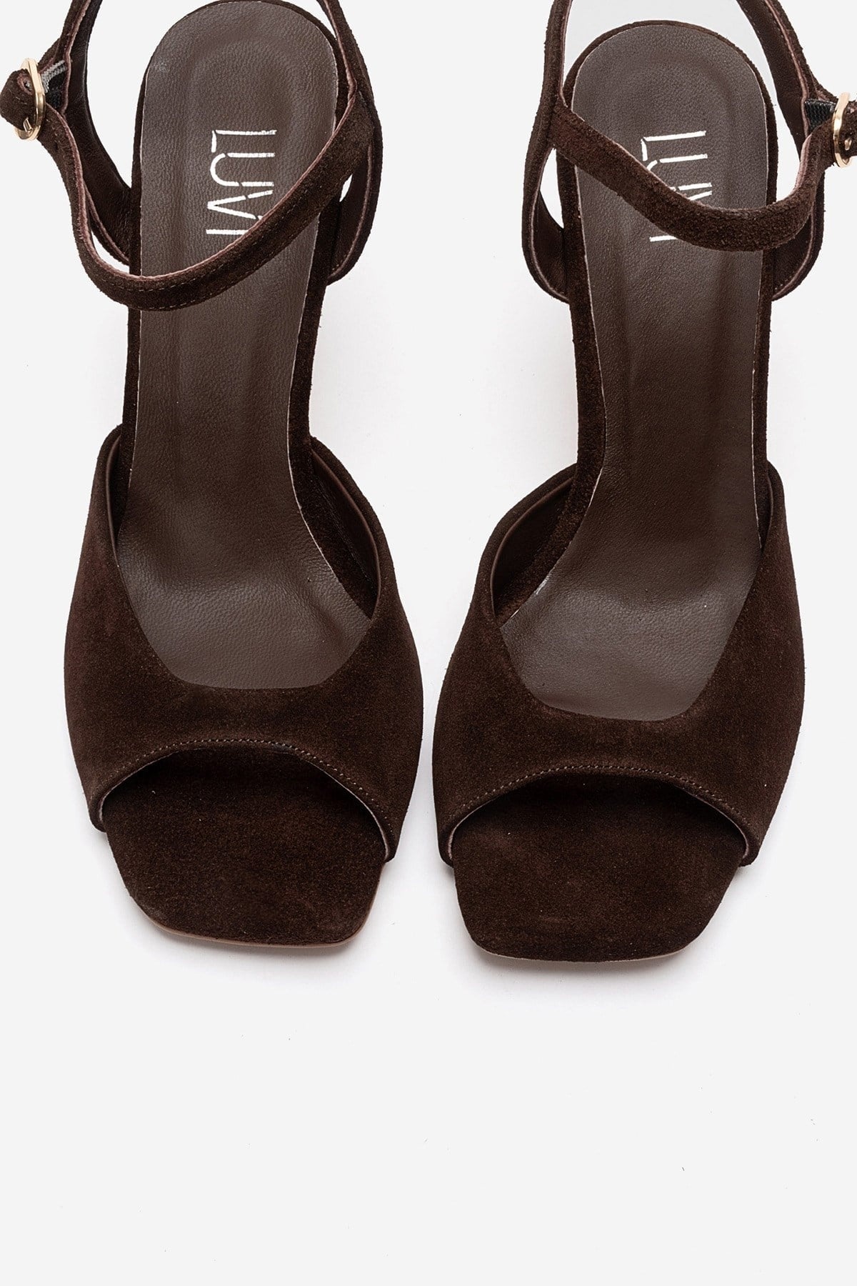 ELVIA - Brown Genuine Leather Stiletto Pump (Women)