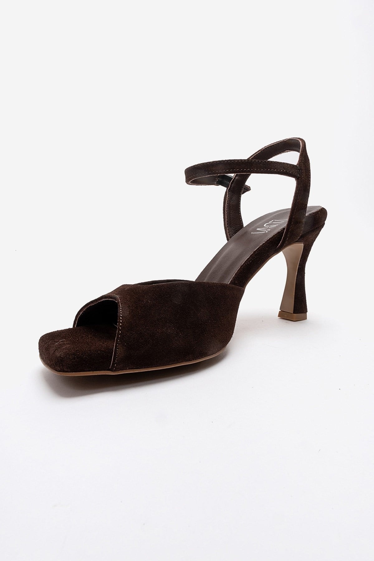 ELVIA - Brown Genuine Leather Stiletto Pump (Women)