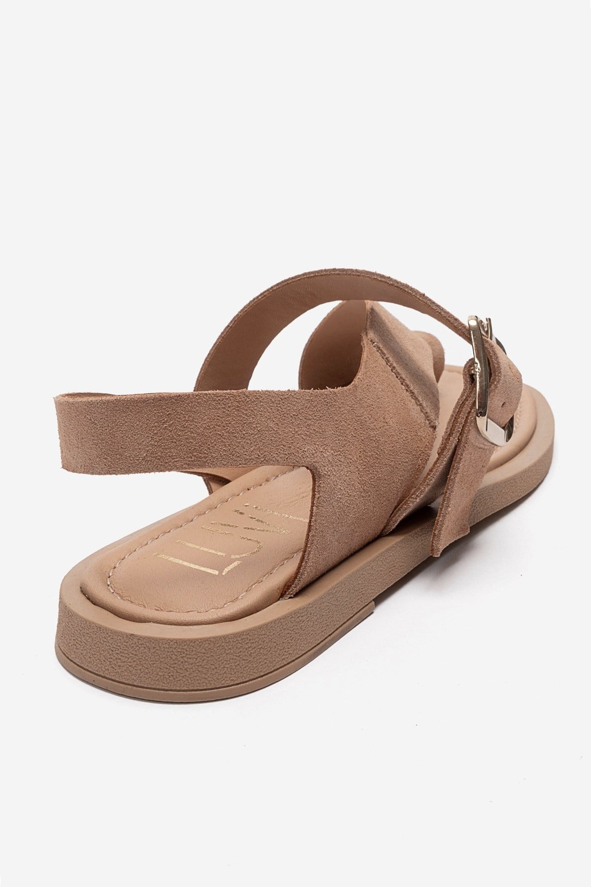 CURRY - Taupe Genuine Leather Toe-Post Sandal (Women)