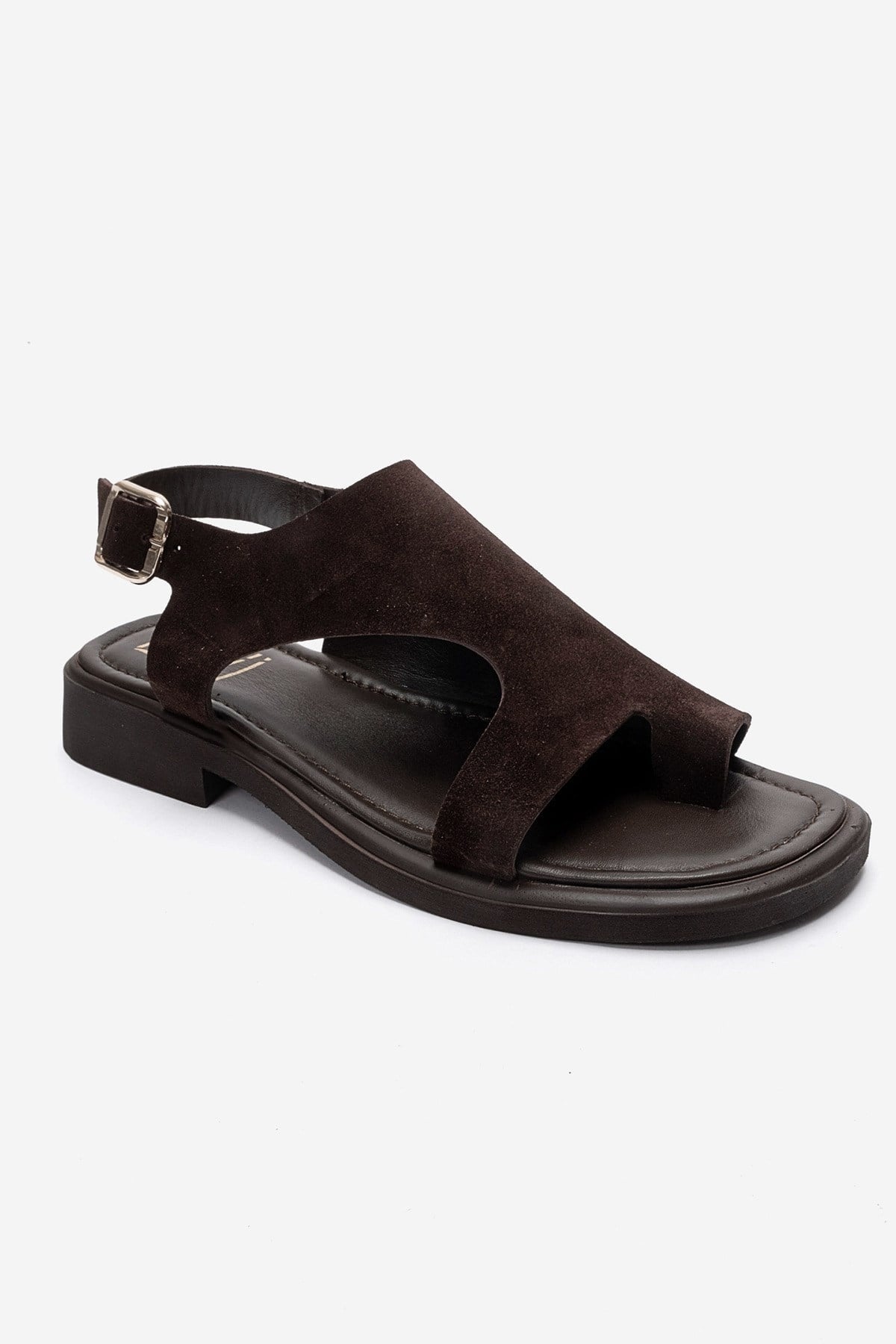 BURLEY - Brown Genuine Leather Toe-Post Sandal (Women)