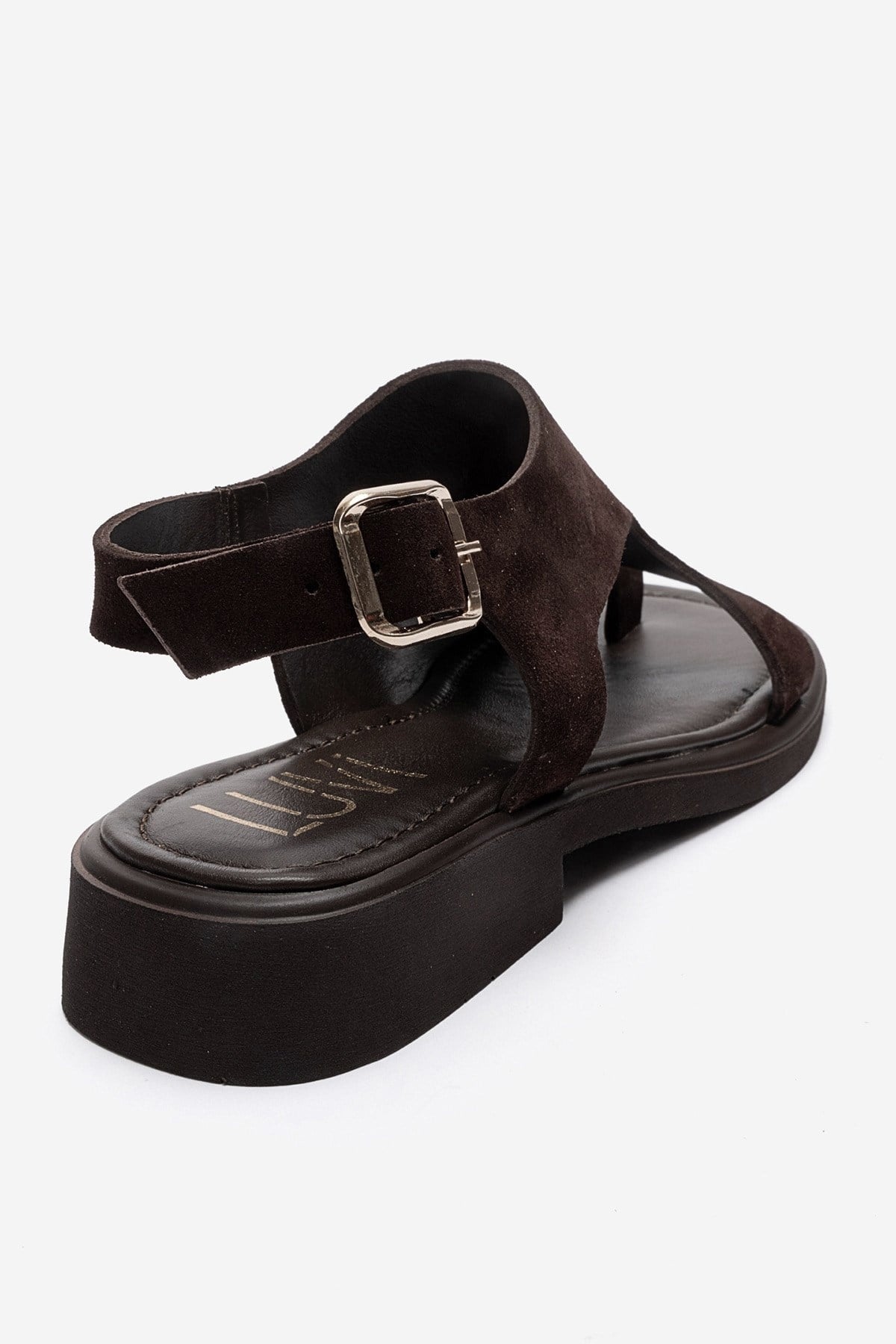 BURLEY - Brown Genuine Leather Toe-Post Sandal (Women)