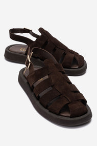 JOURA - Cognac Genuine Leather Sandal (Women)