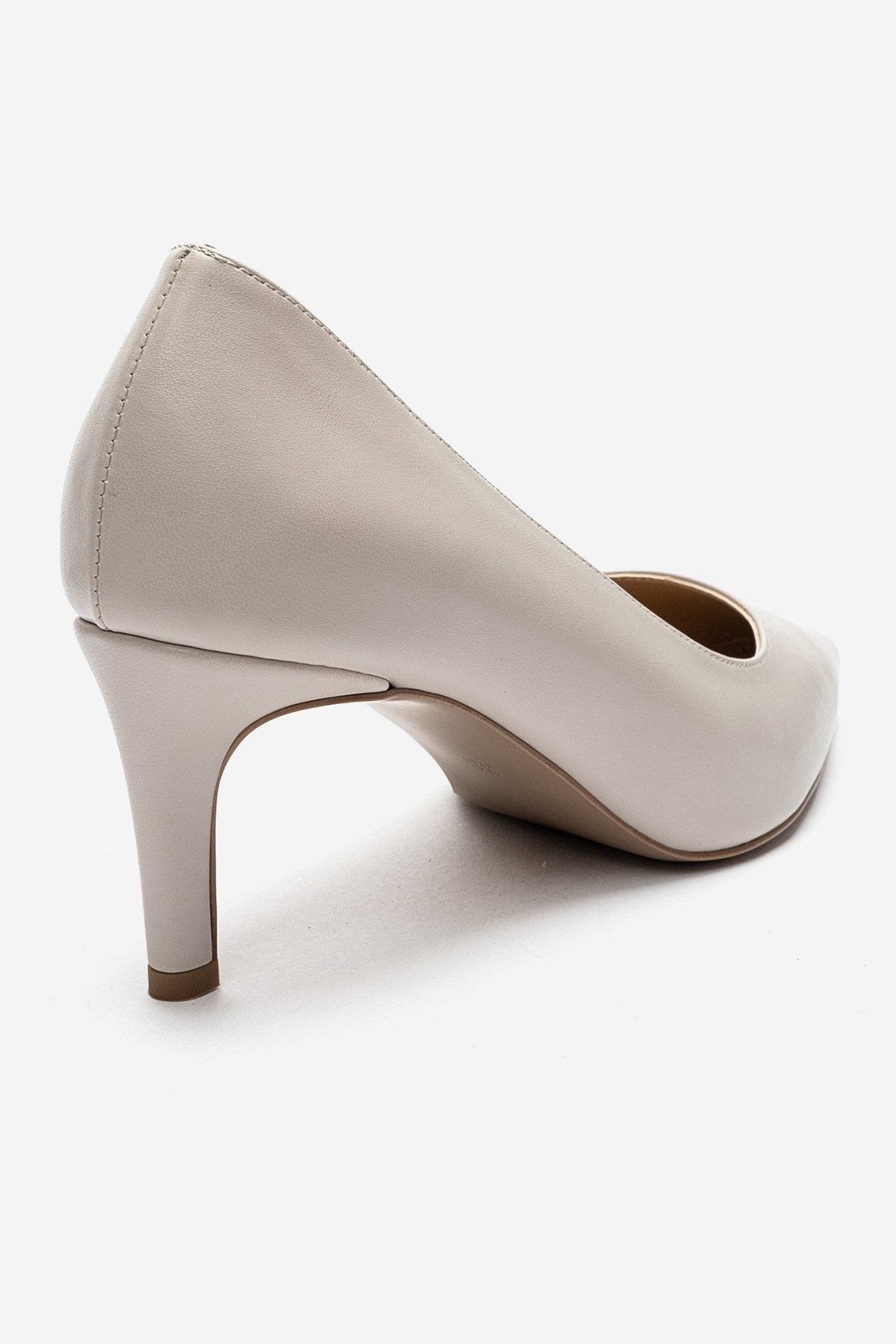 VELMIRA - Beige Synthetic Leather Stiletto Pump (Women)
