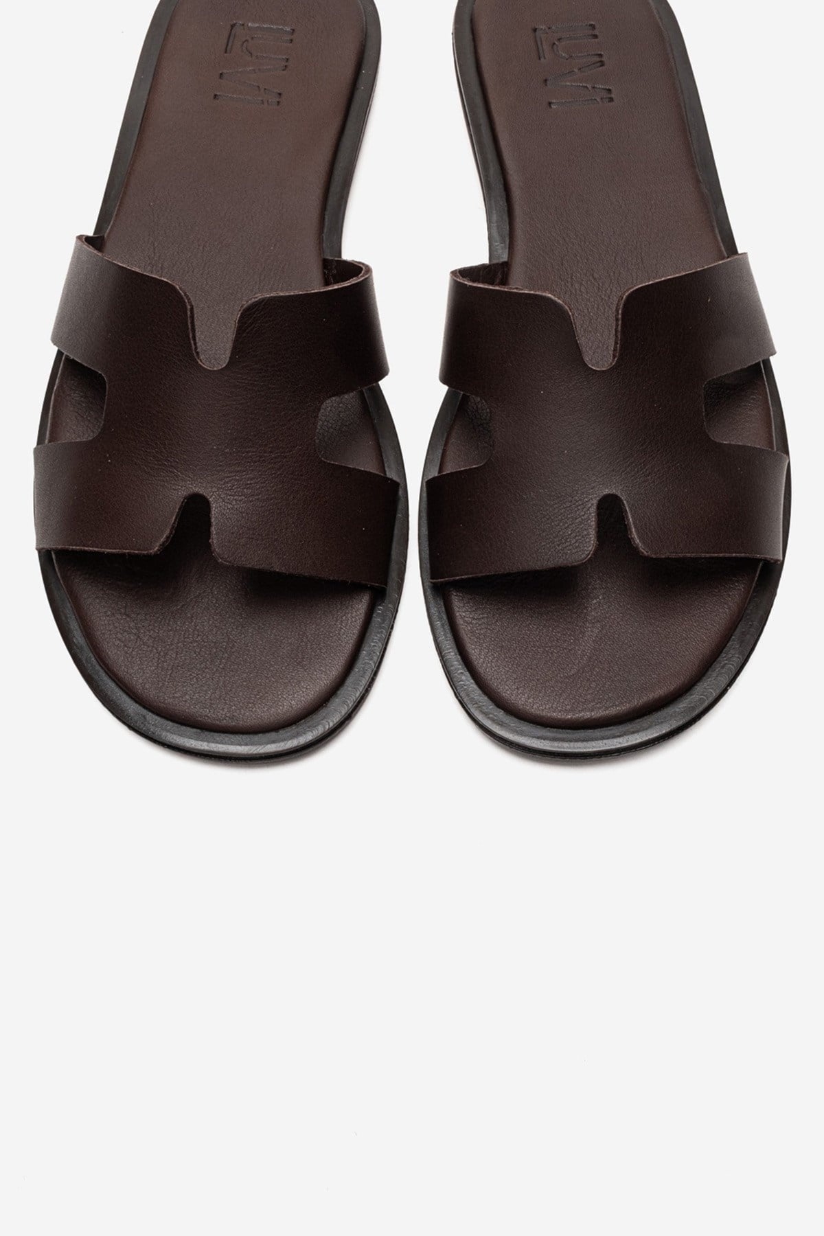 Biora - Brown Genuine Leather Slide (Women)