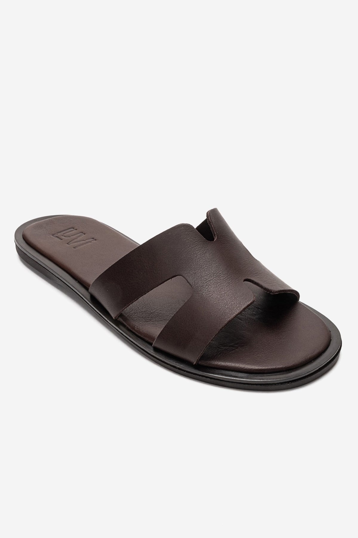 Biora - Brown Genuine Leather Slide (Women)