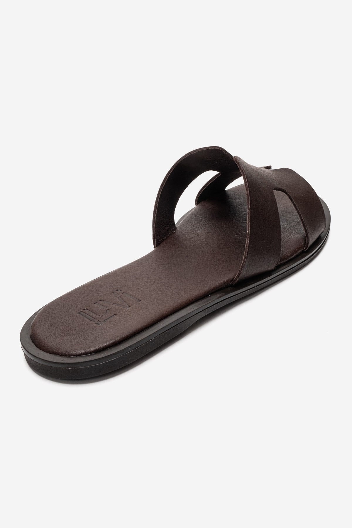 Biora - Brown Genuine Leather Slide (Women)