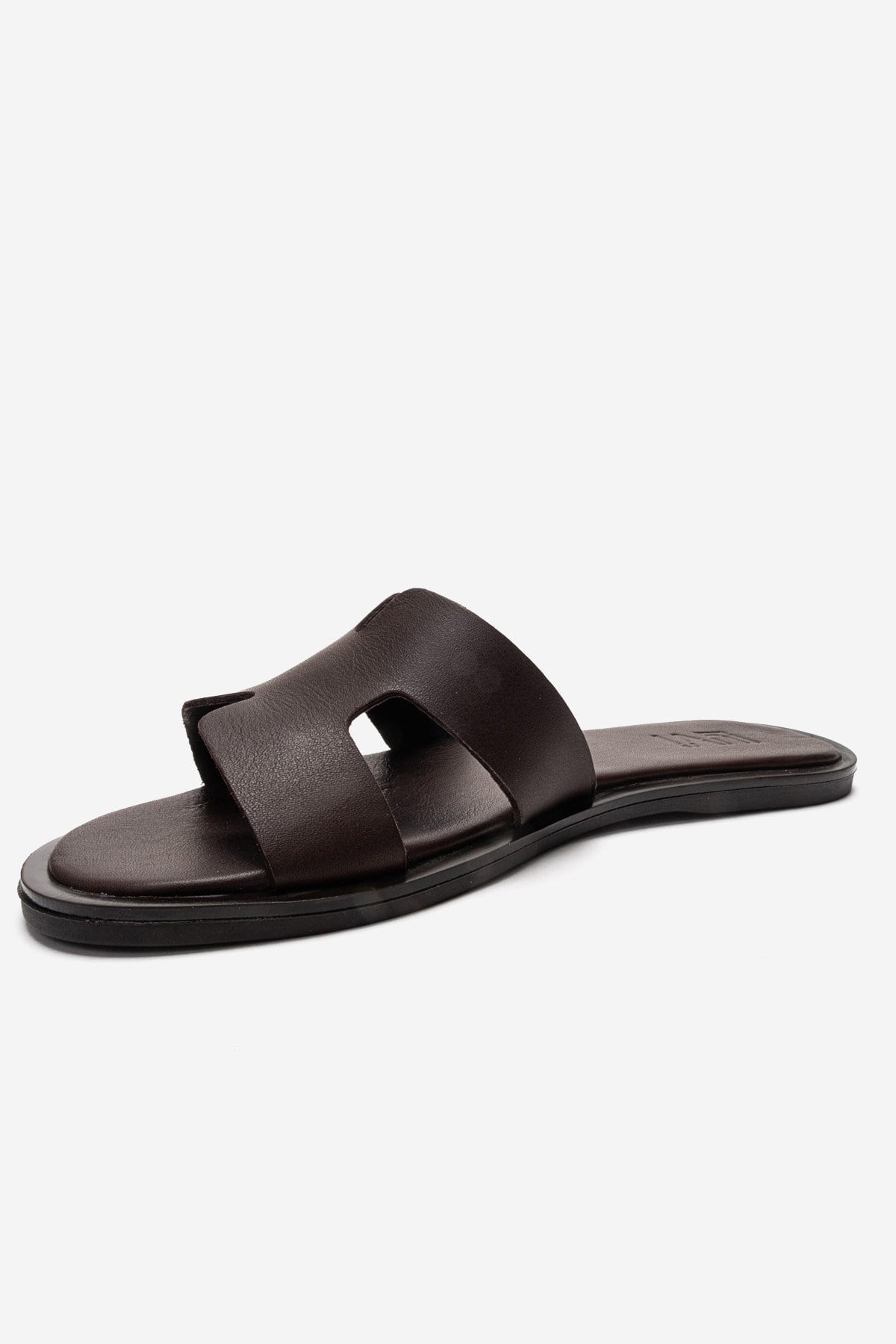Biora - Brown Genuine Leather Slide (Women)