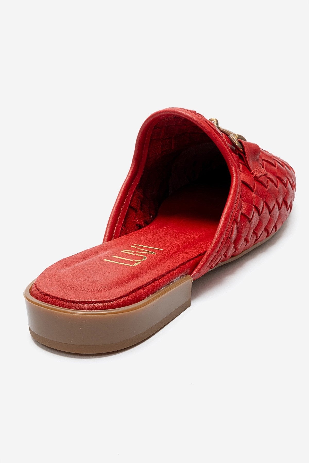 Senia - Red Genuine Leather Mule (Women)