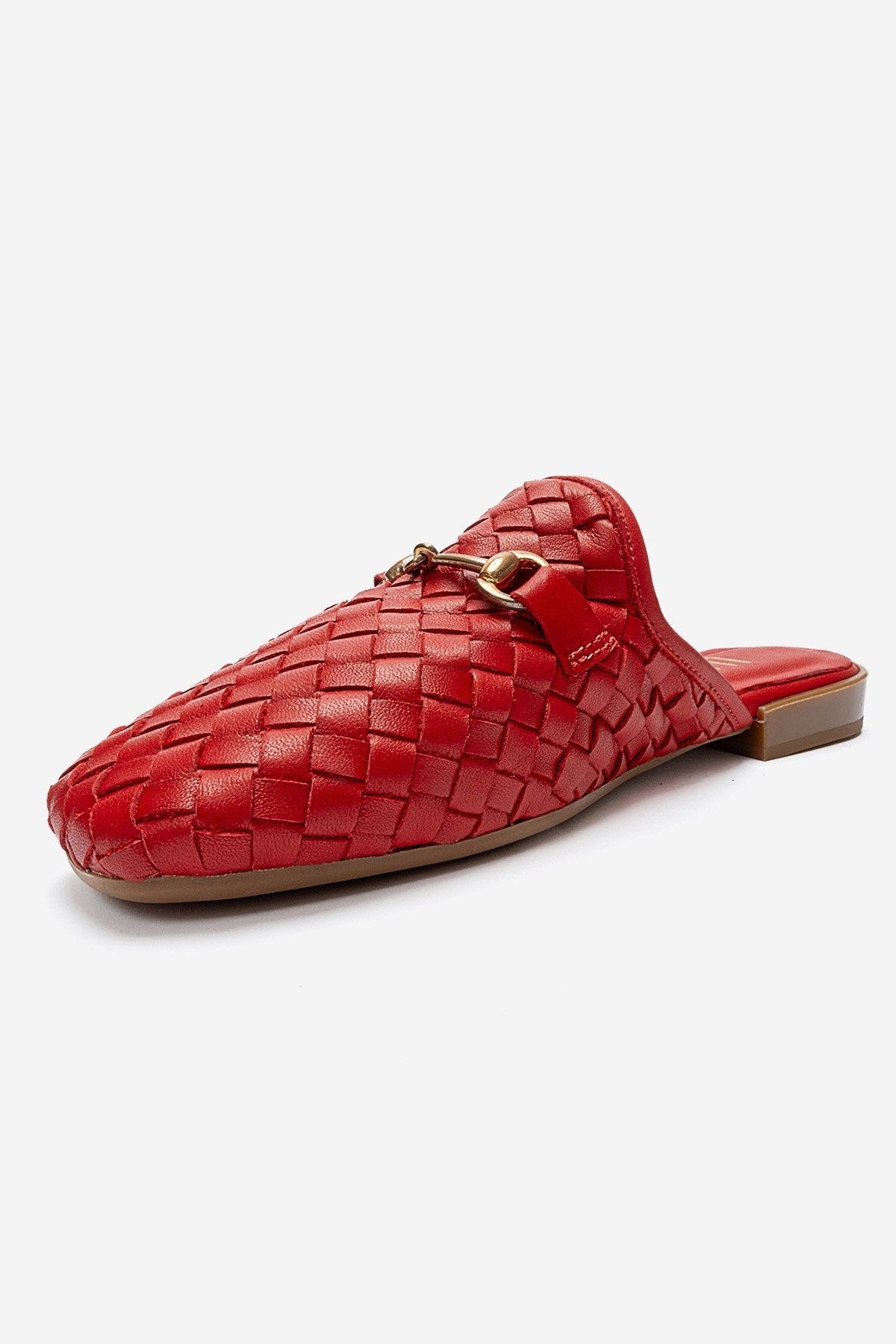 Senia - Red Genuine Leather Mule (Women)
