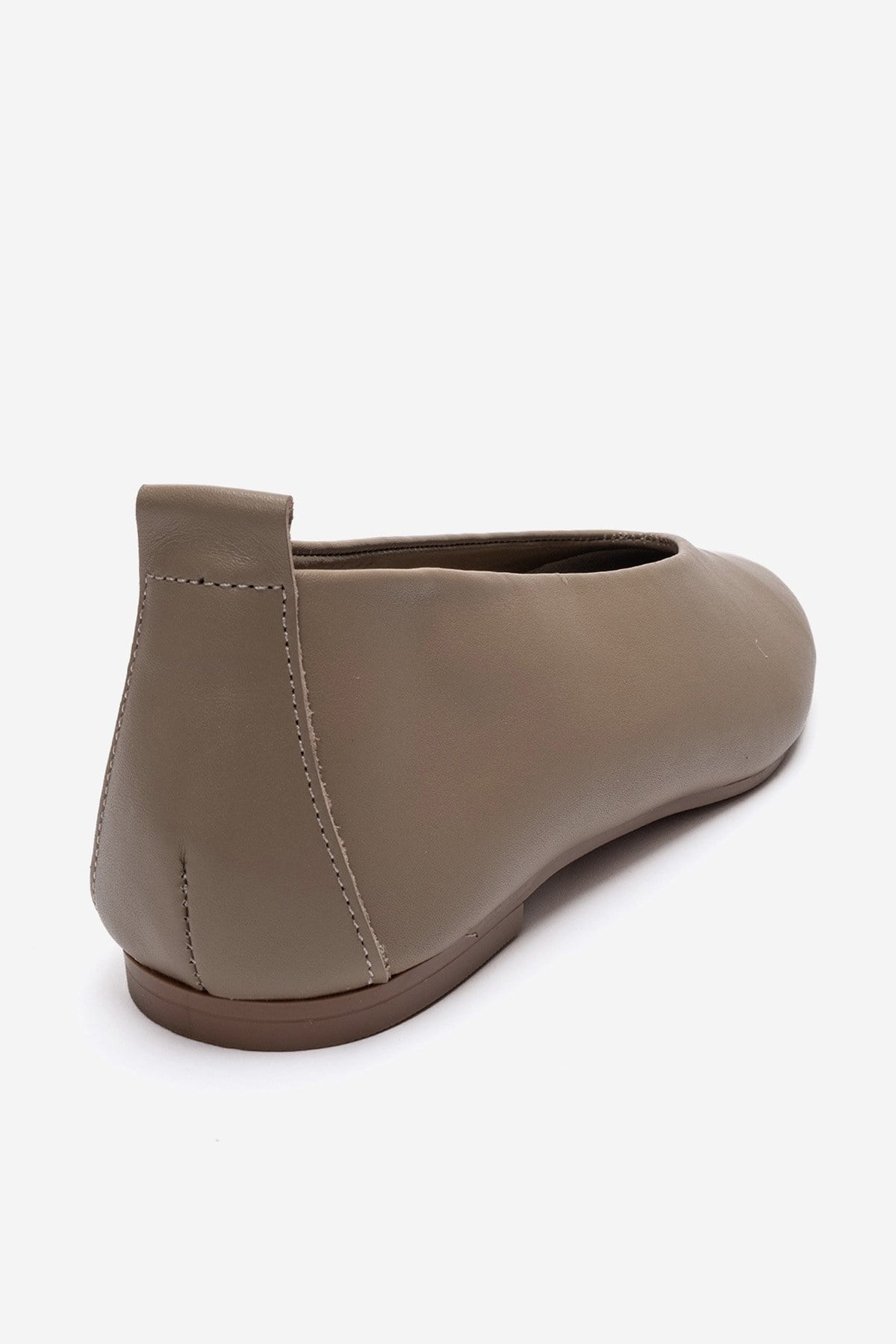 JENAS - Taupe Genuine Leather Ballet Flat (Women)