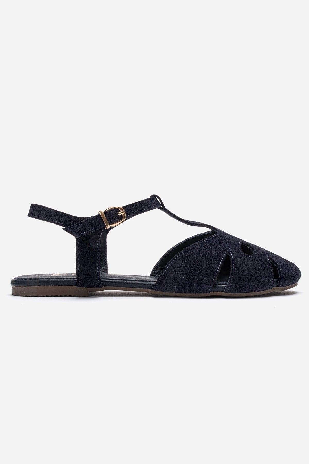 NATHALIE - Navy Genuine Leather Sandal (Women)