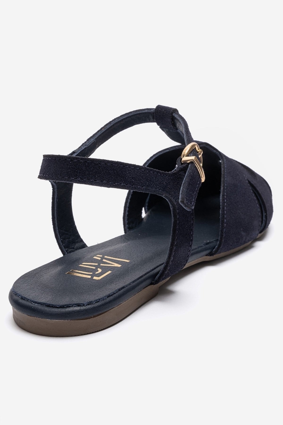 NATHALIE - Navy Genuine Leather Sandal (Women)