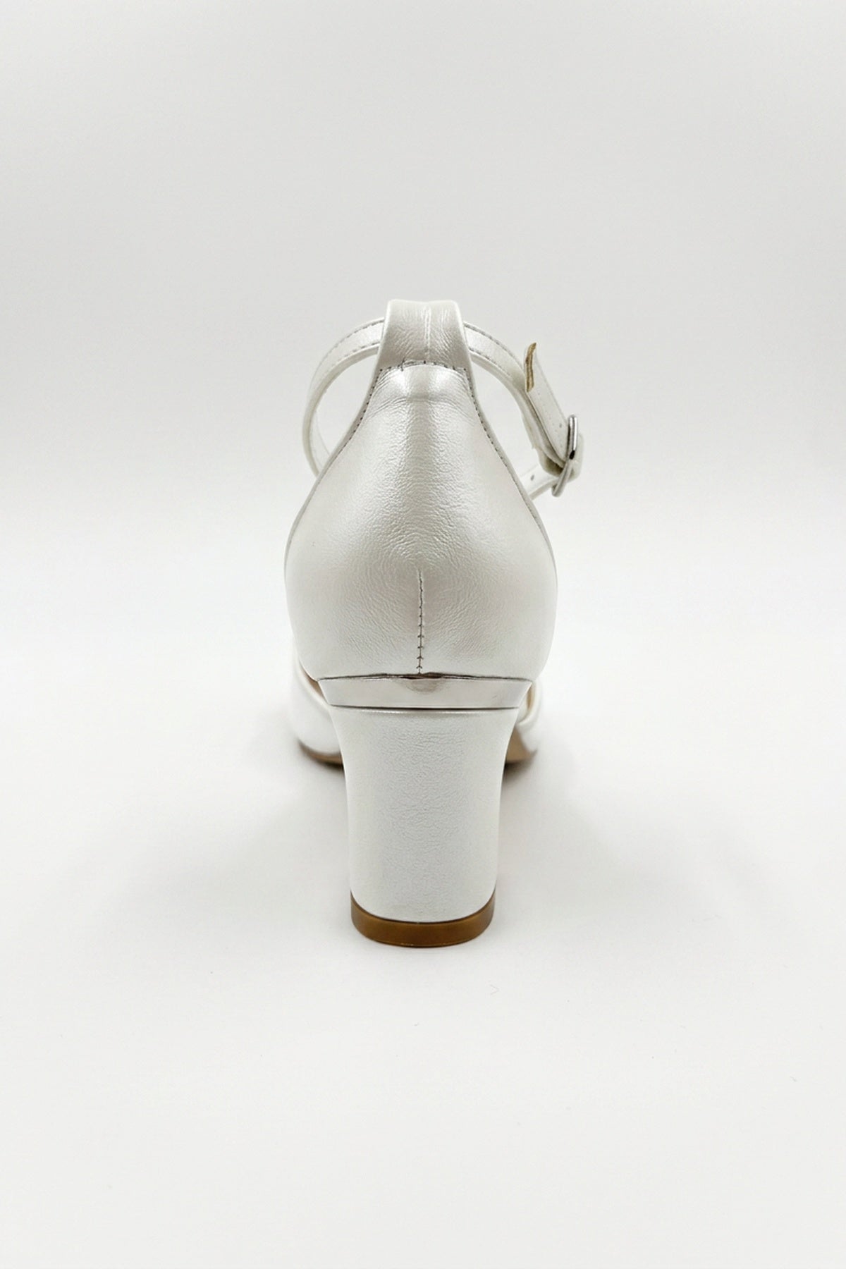 Iry Ivory Butterfly Embroidered Mesh Pumps