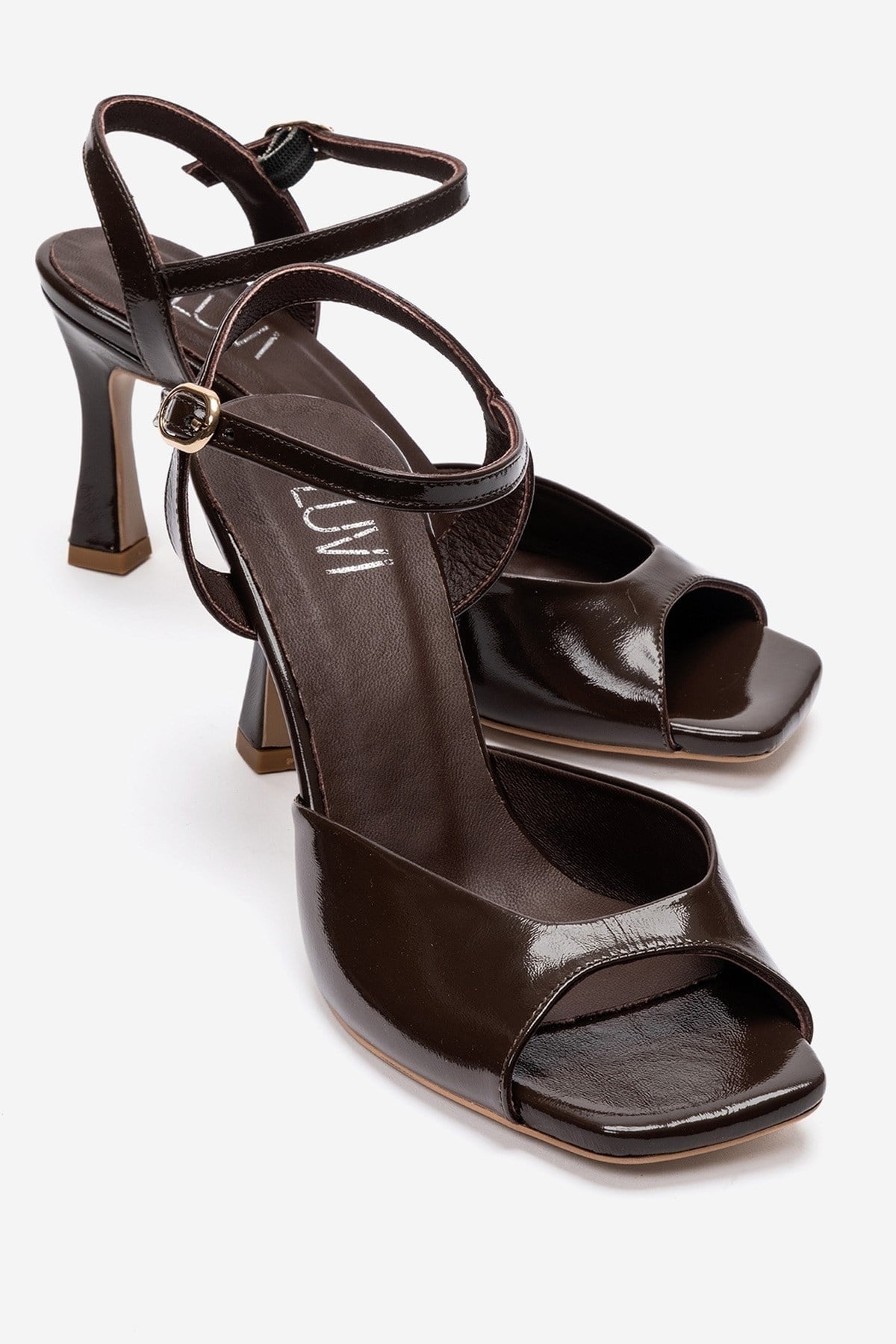 ELVIA - Brown Genuine Leather Stiletto Pump (Women)