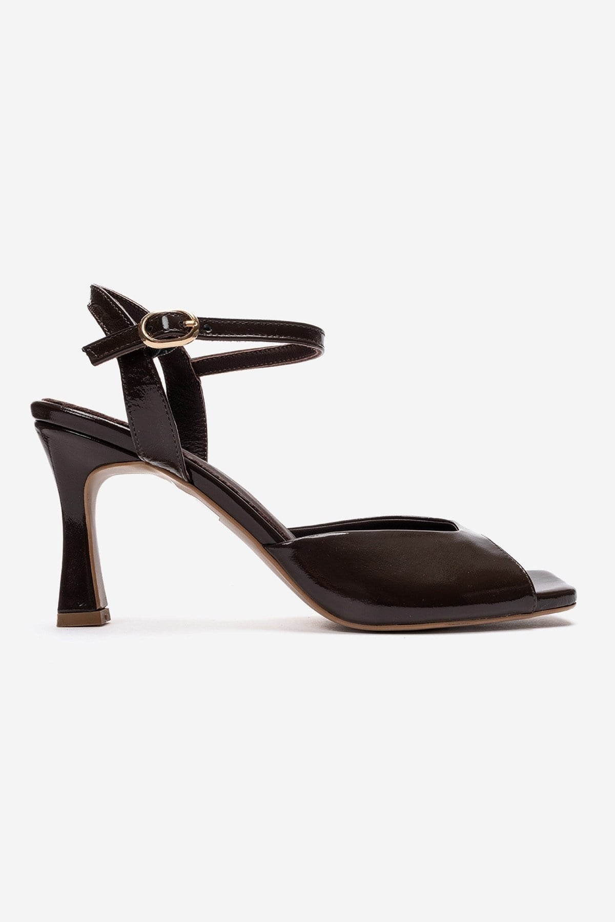 ELVIA - Brown Genuine Leather Stiletto Pump (Women)