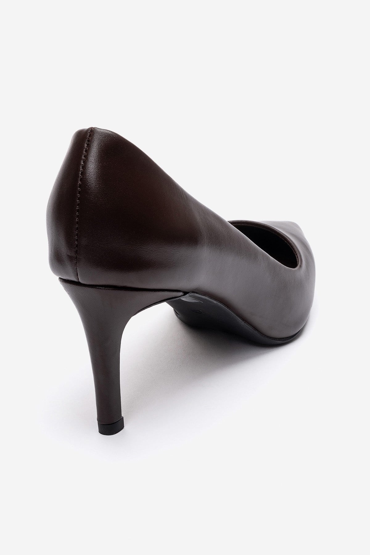 Clyde - Brown Genuine Leather Stiletto Pump (Women)