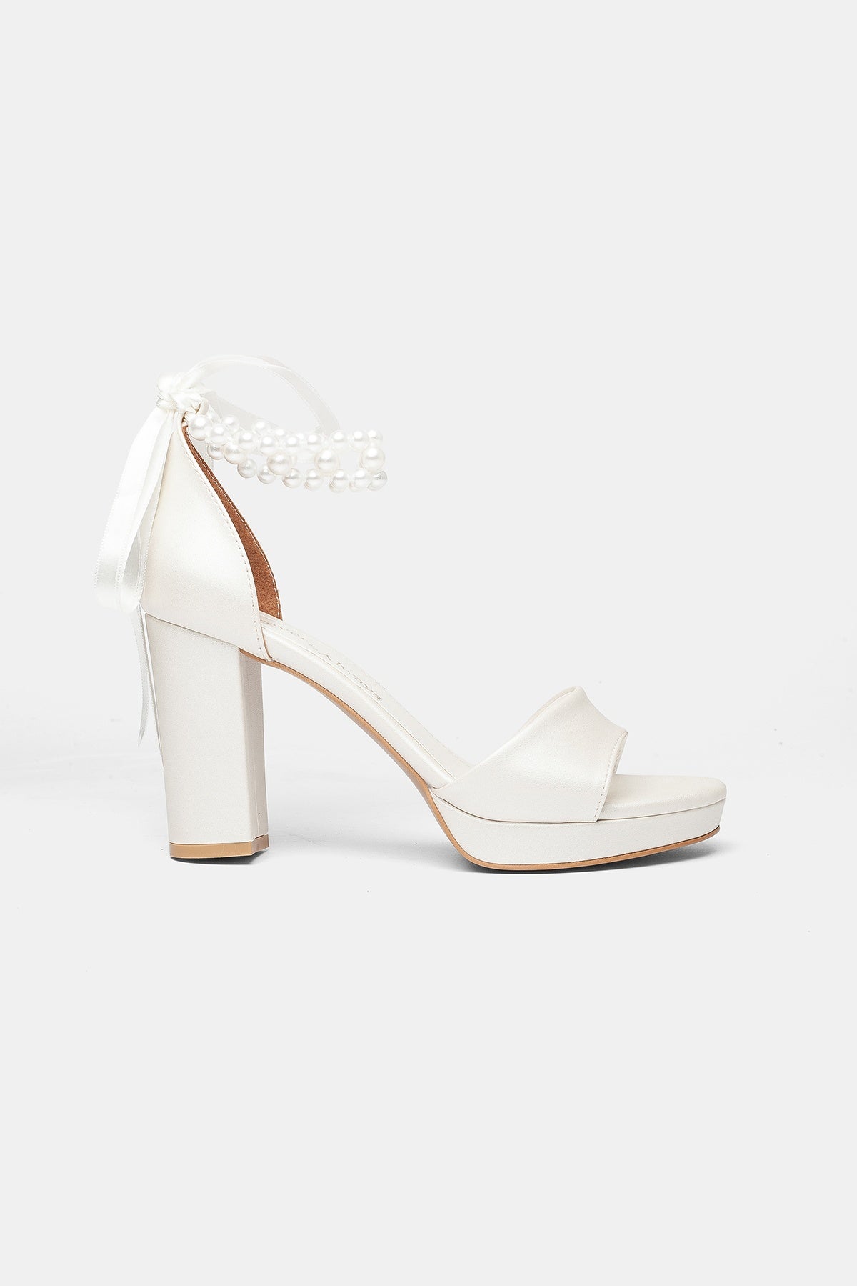 Ksenia Pearl Platform Bridal Sandals