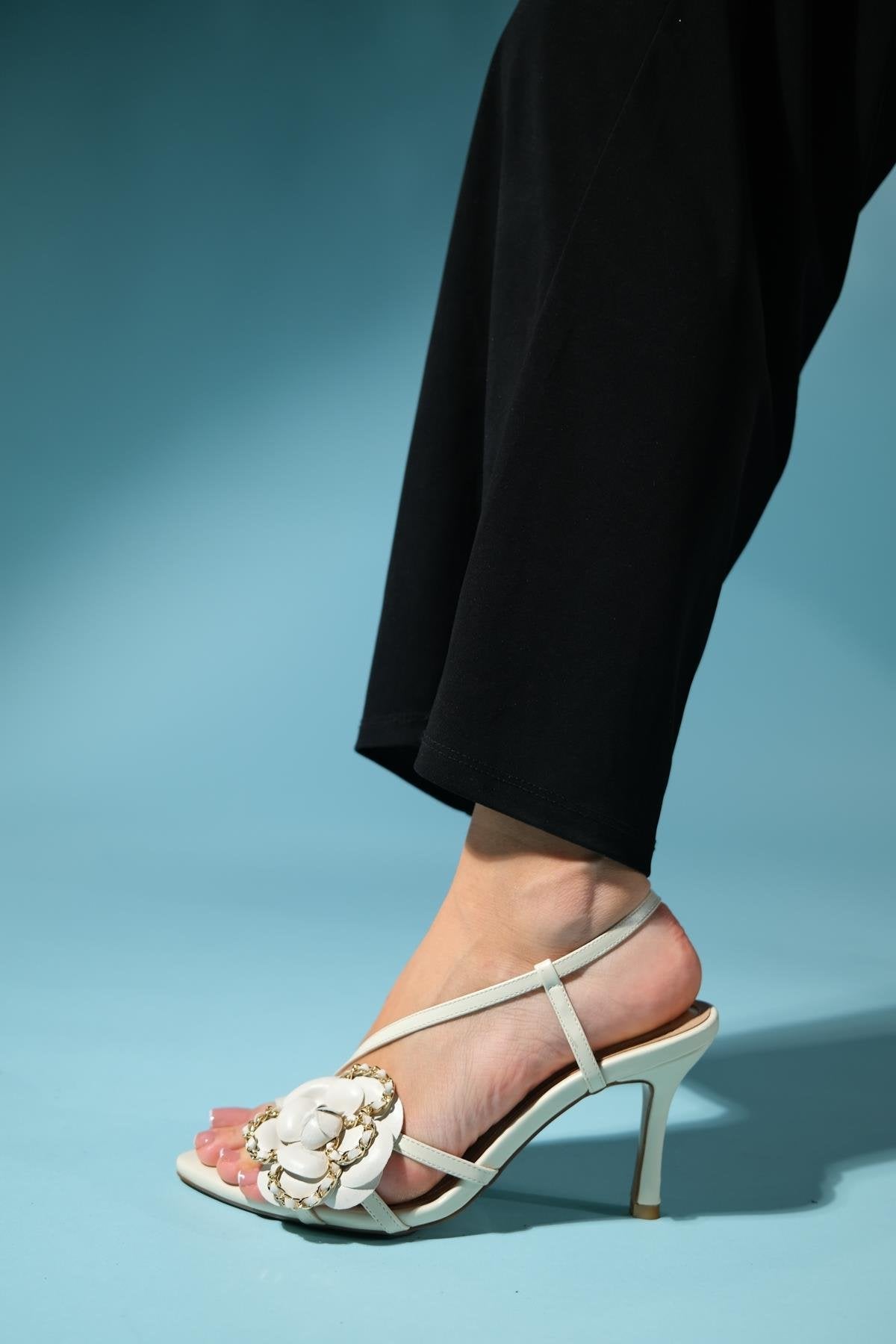 Publi - Beige Stiletto Heeled Shoe (Women)