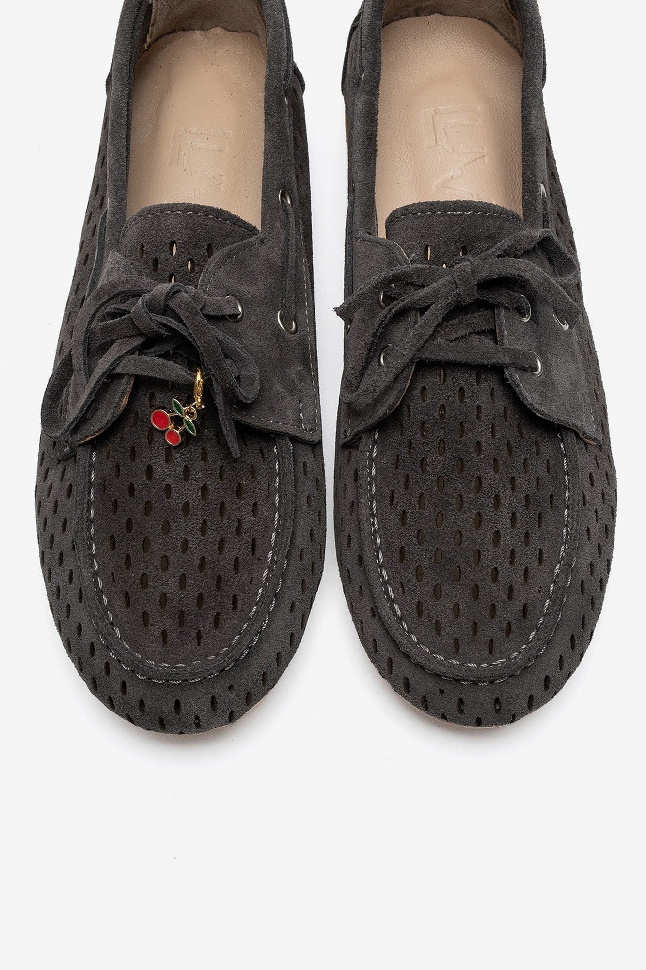 STEVO - Taupe Suede Genuine Leather Loafer (Women)