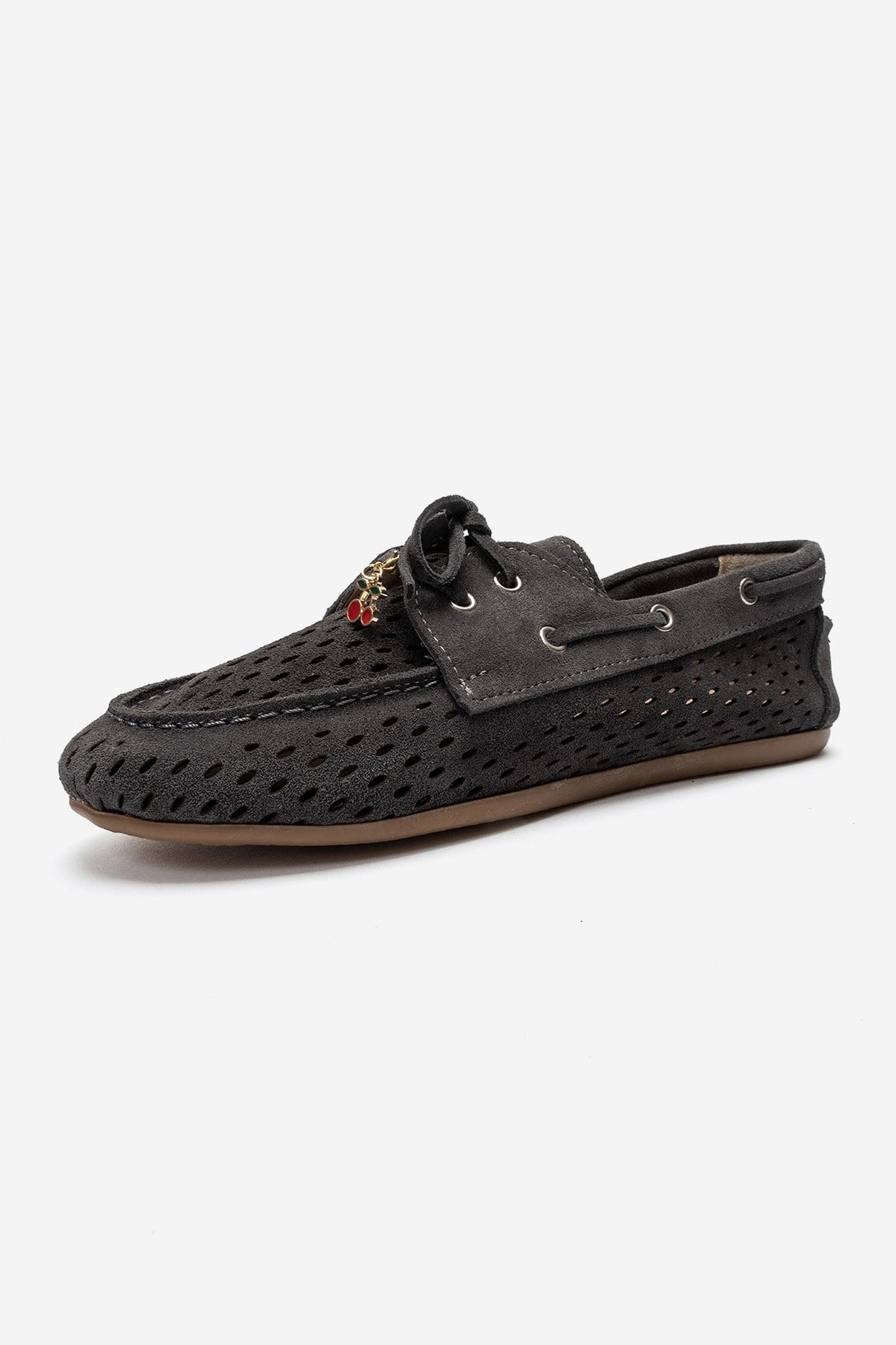 STEVO - Taupe Suede Genuine Leather Loafer (Women)