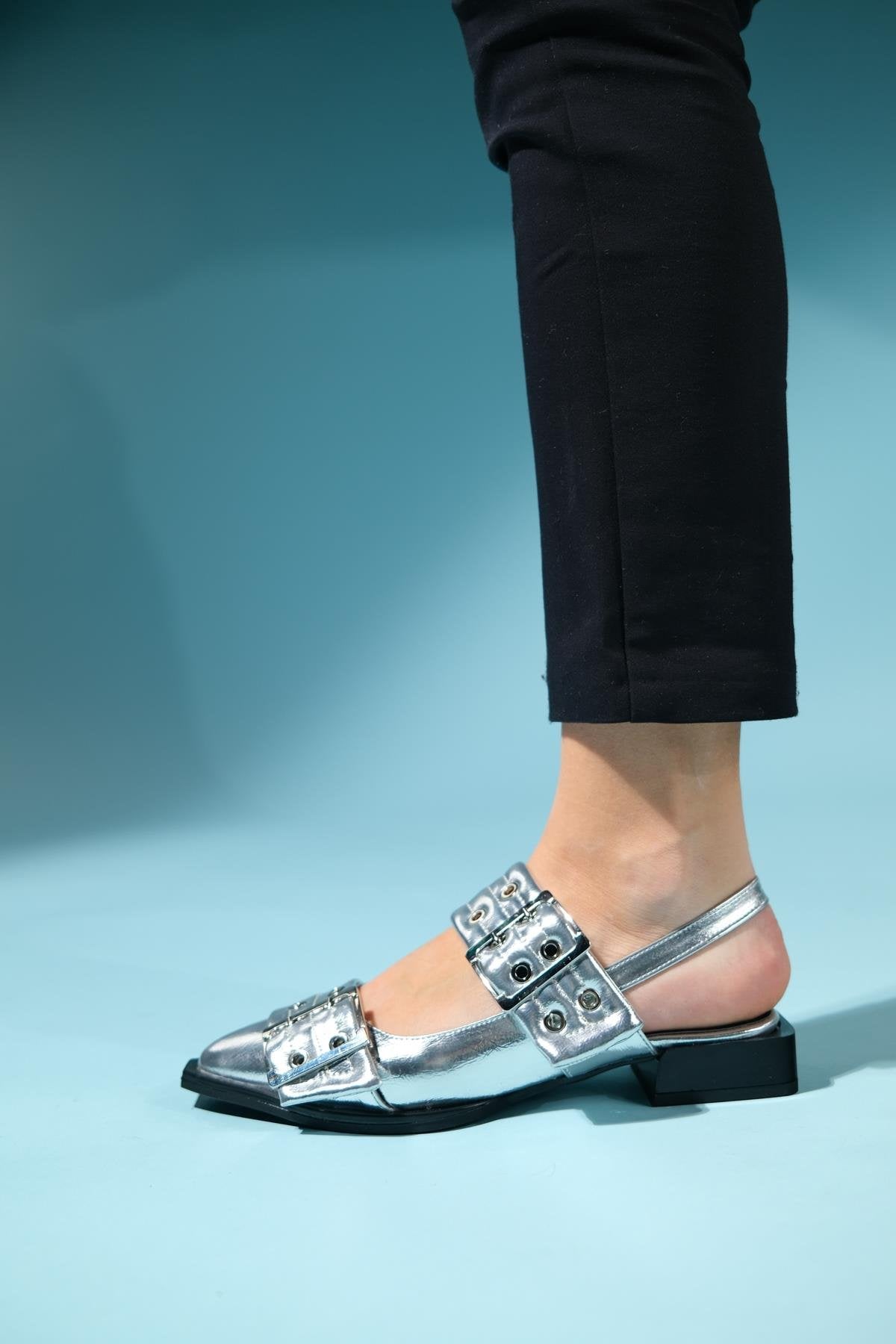 Paloma - Silver Buckle Sandal (Women)