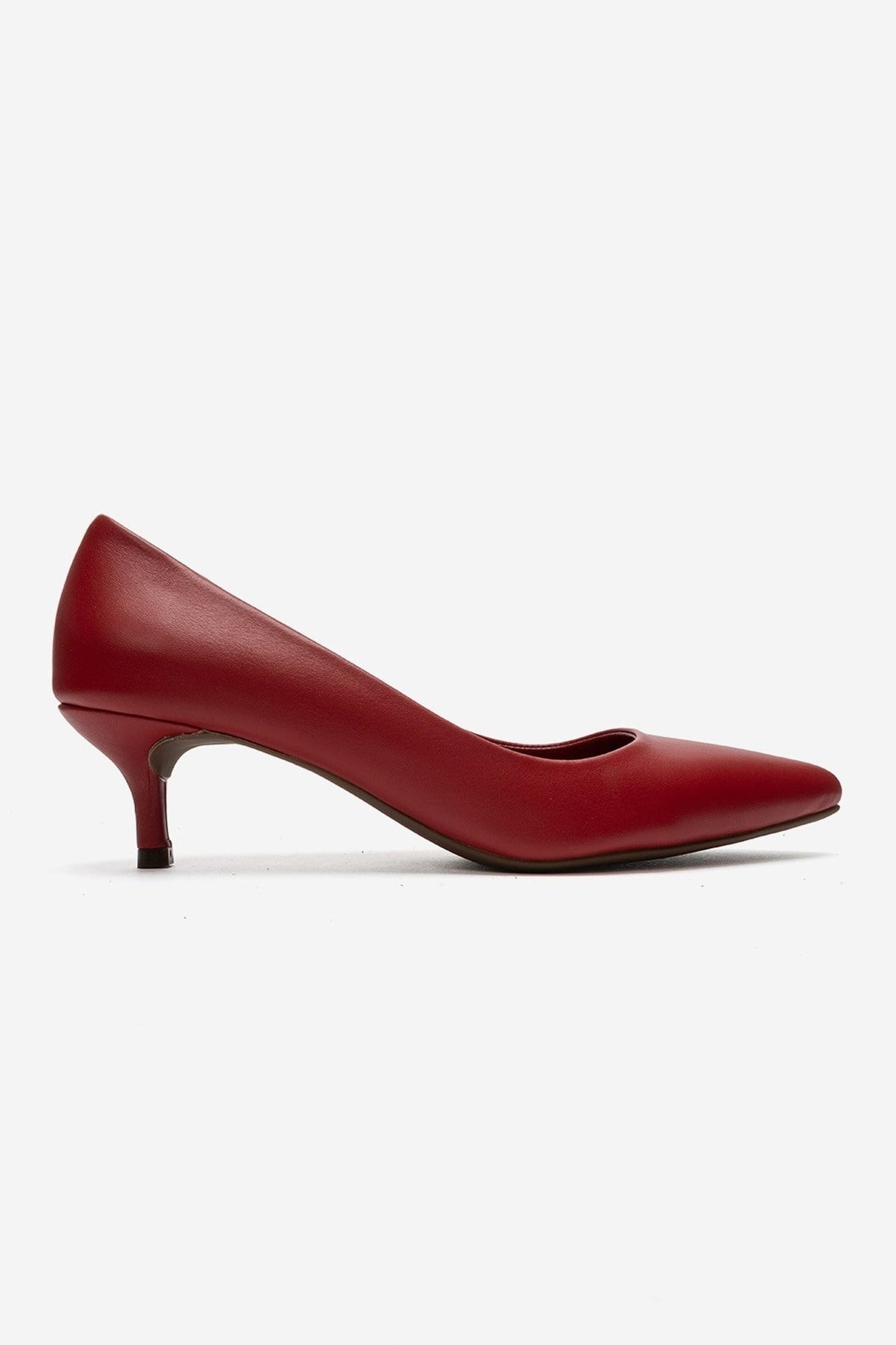 JALEN - Red Genuine Leather Stiletto Pump (Women)
