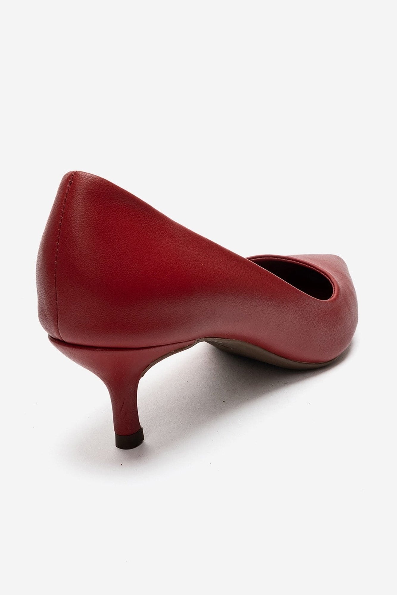 JALEN - Red Genuine Leather Stiletto Pump (Women)