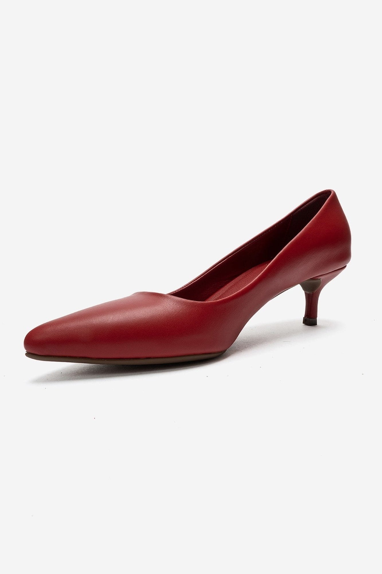 JALEN - Red Genuine Leather Stiletto Pump (Women)