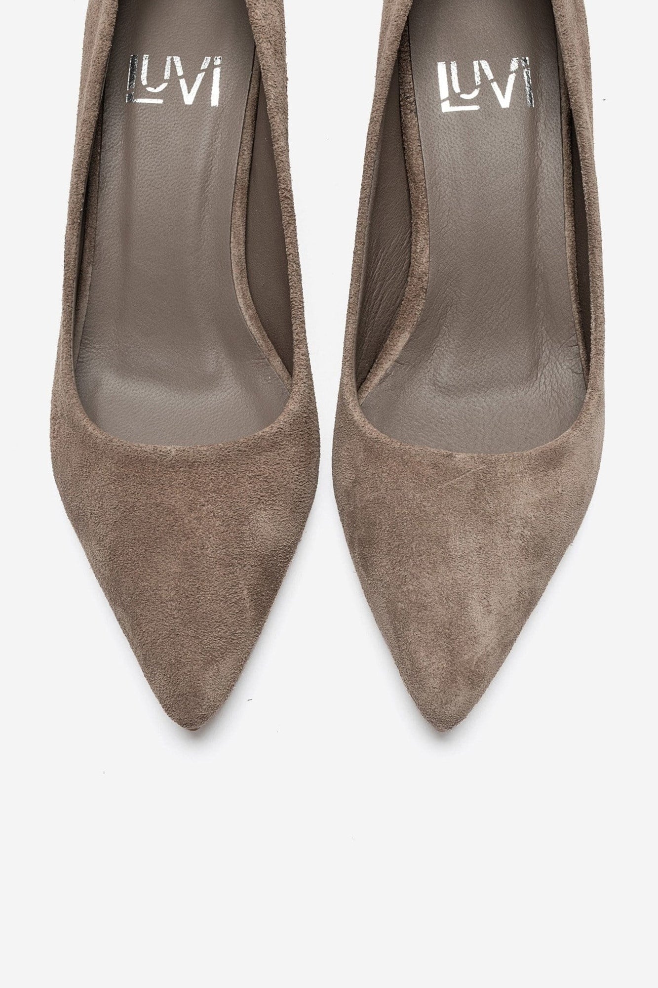 JALEN - Taupe Genuine Leather Low Heel Pump (Women)