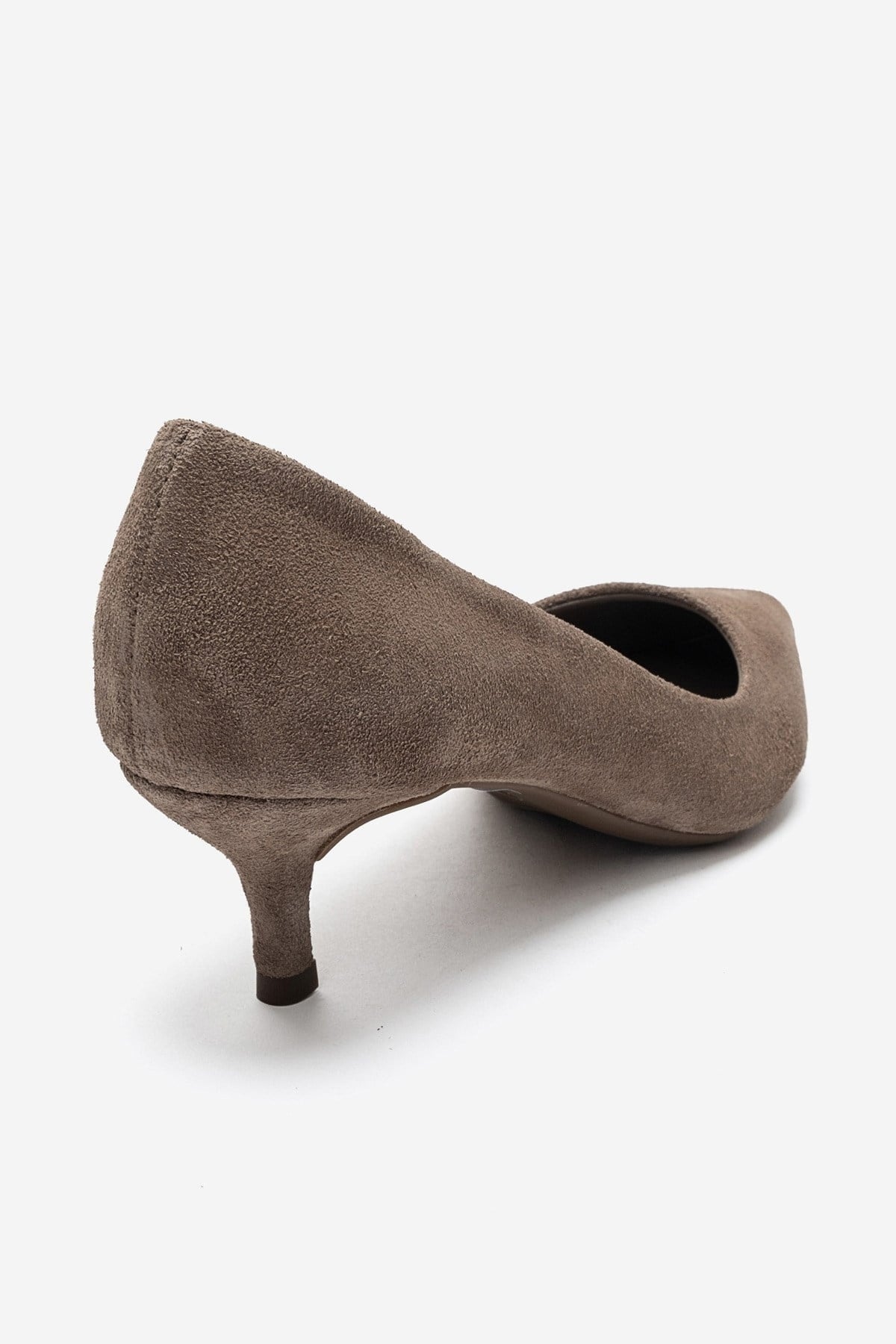 JALEN - Taupe Genuine Leather Low Heel Pump (Women)