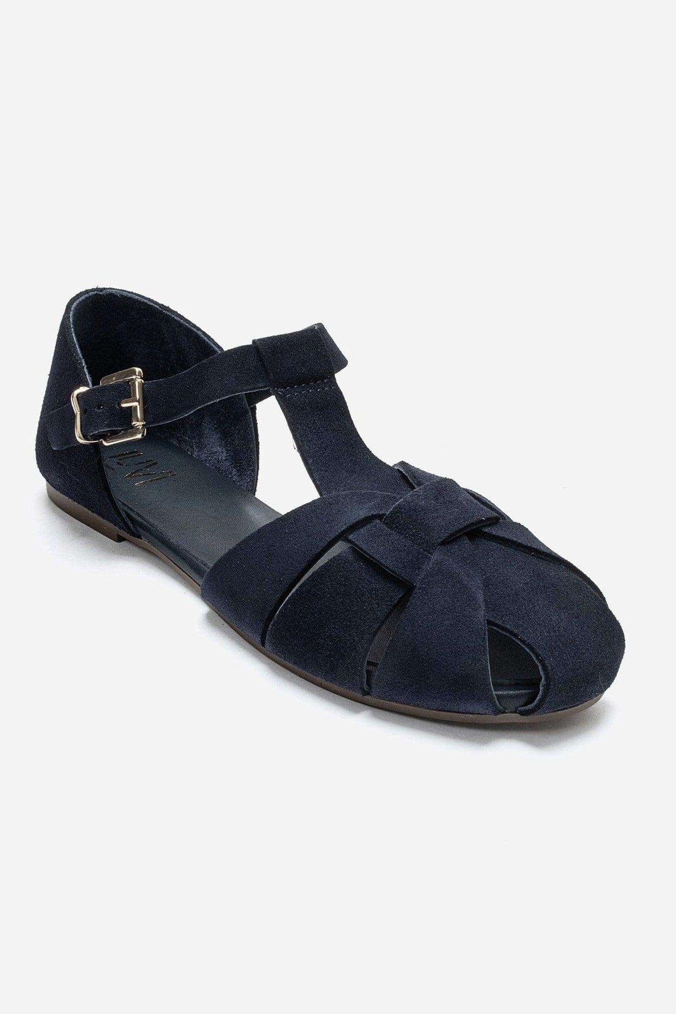 ALINA - Navy Genuine Leather Sandal (Women)
