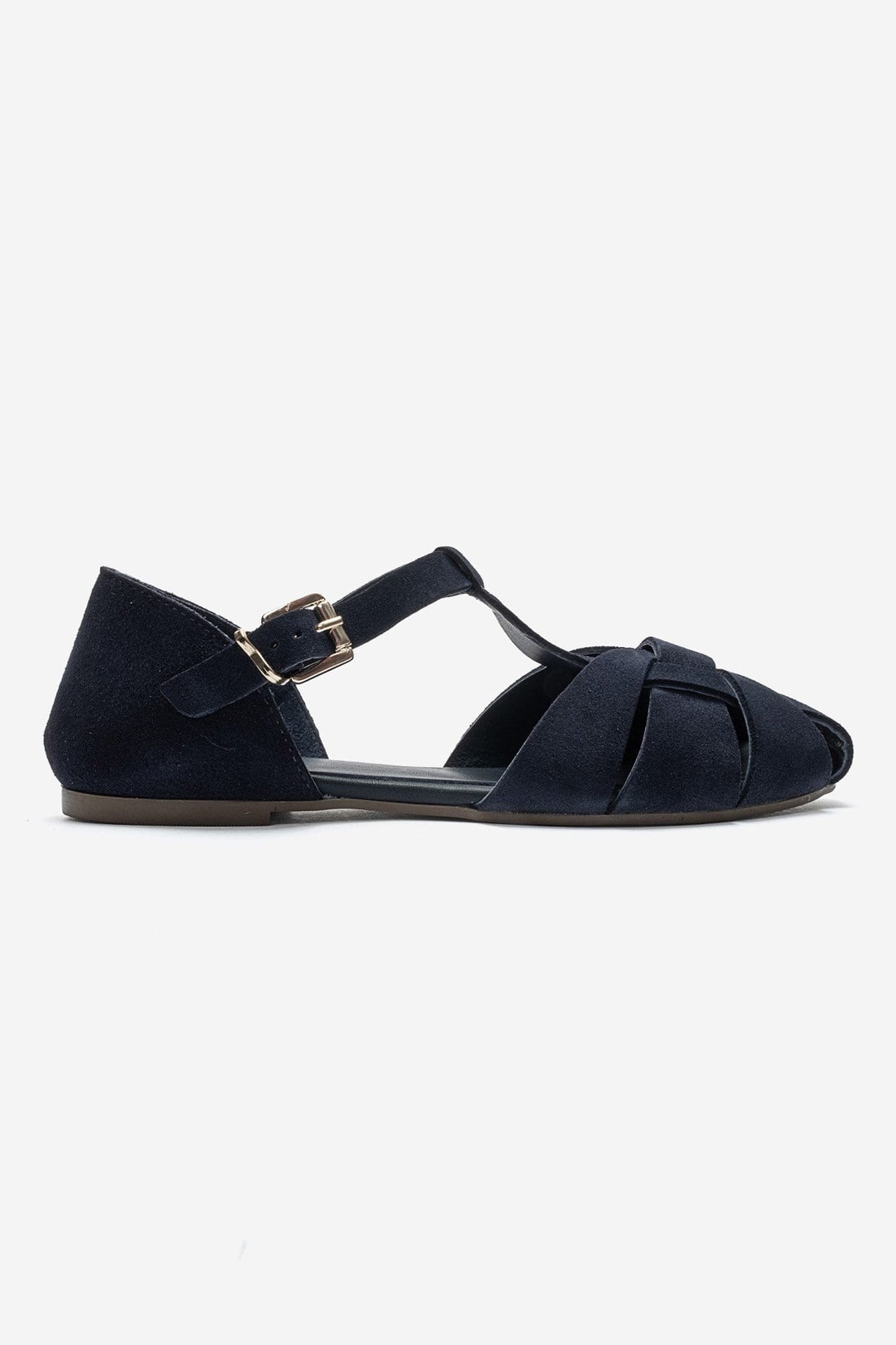 ALINA - Navy Genuine Leather Sandal (Women)