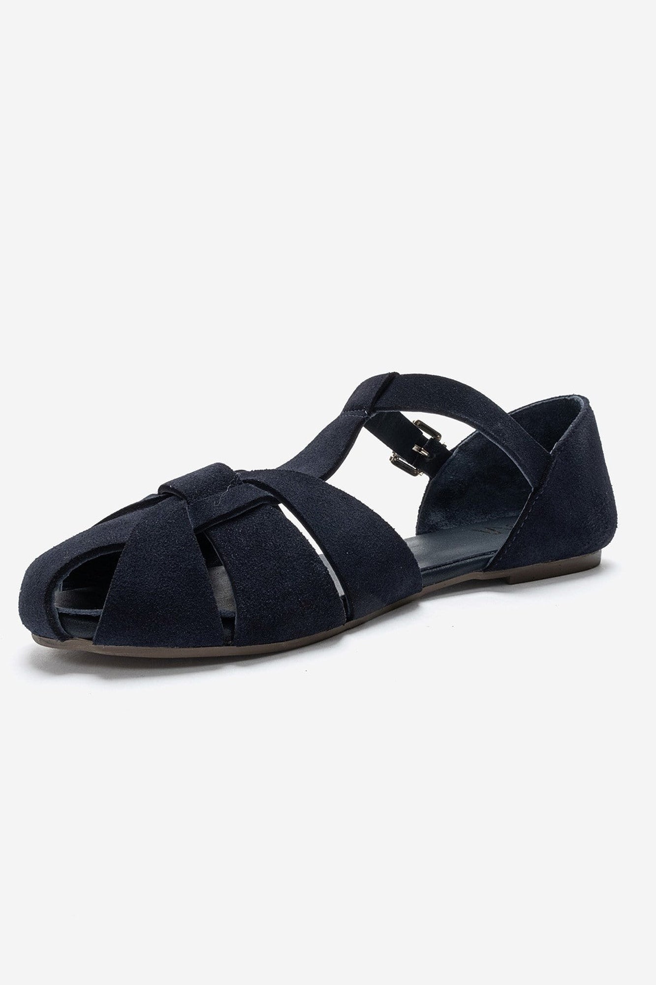 ALINA - Navy Genuine Leather Sandal (Women)