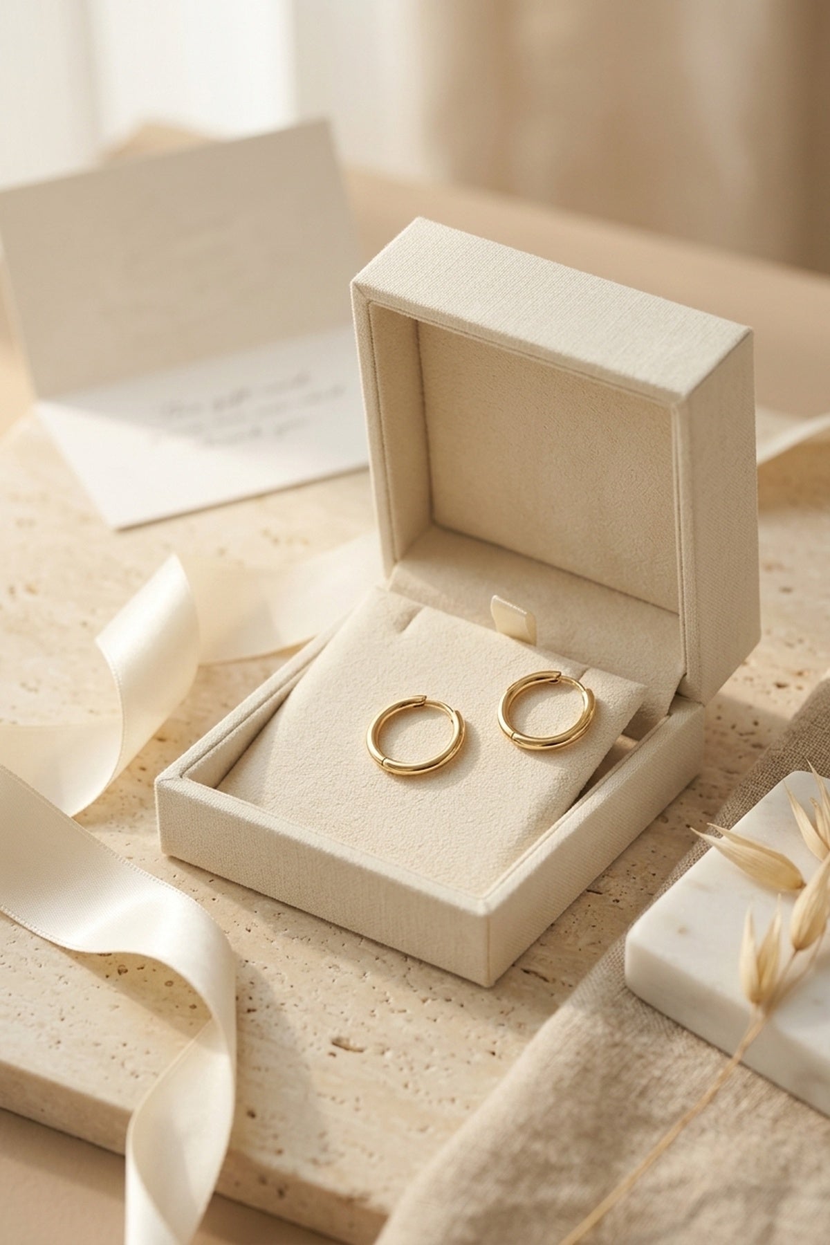 Audrey Classic 14k Gold Hoop Earrings