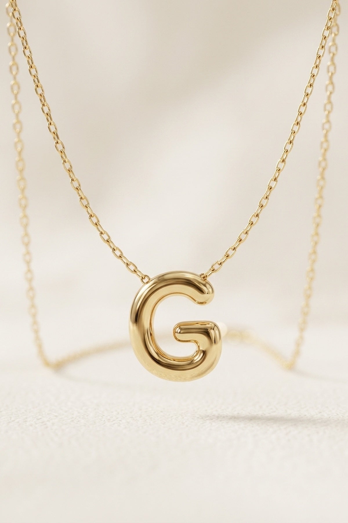 Signature 14k Gold Initial Necklace - G