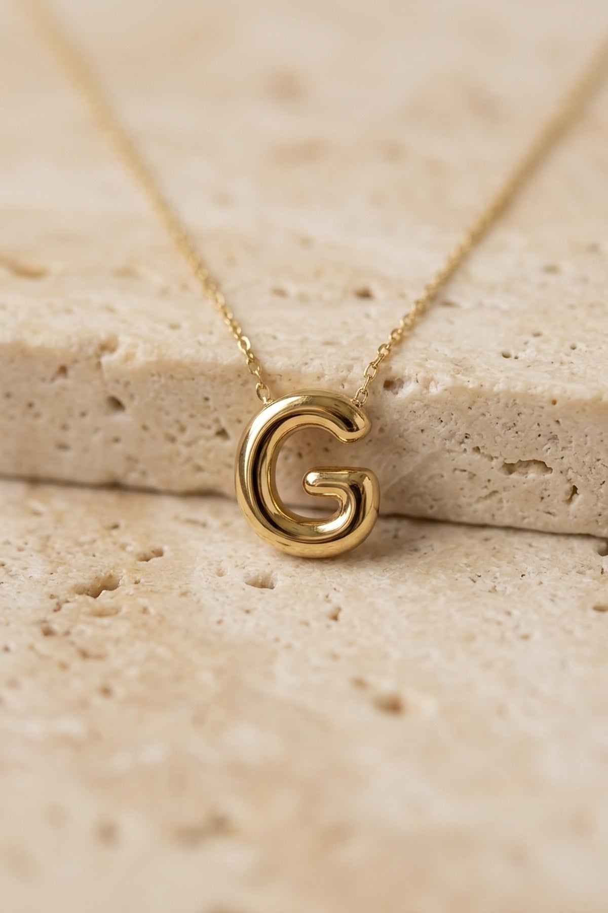 Signature 14k Gold Initial Necklace - G