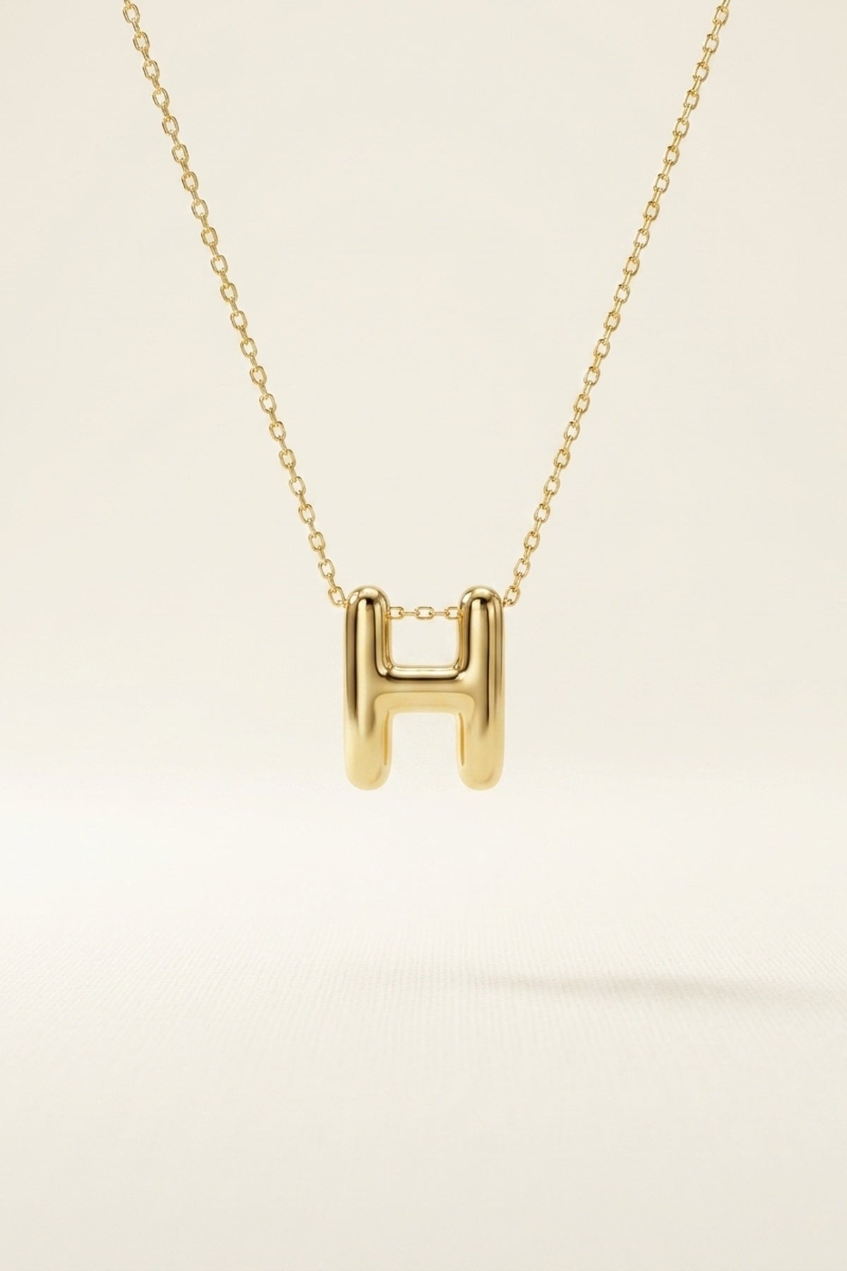 Signature 14k Gold Initial Necklace - H