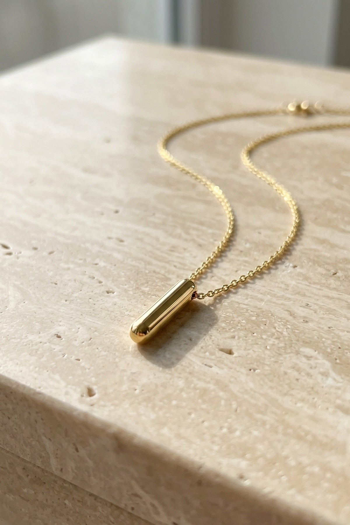 Signature 14k Gold Initial Necklace - I