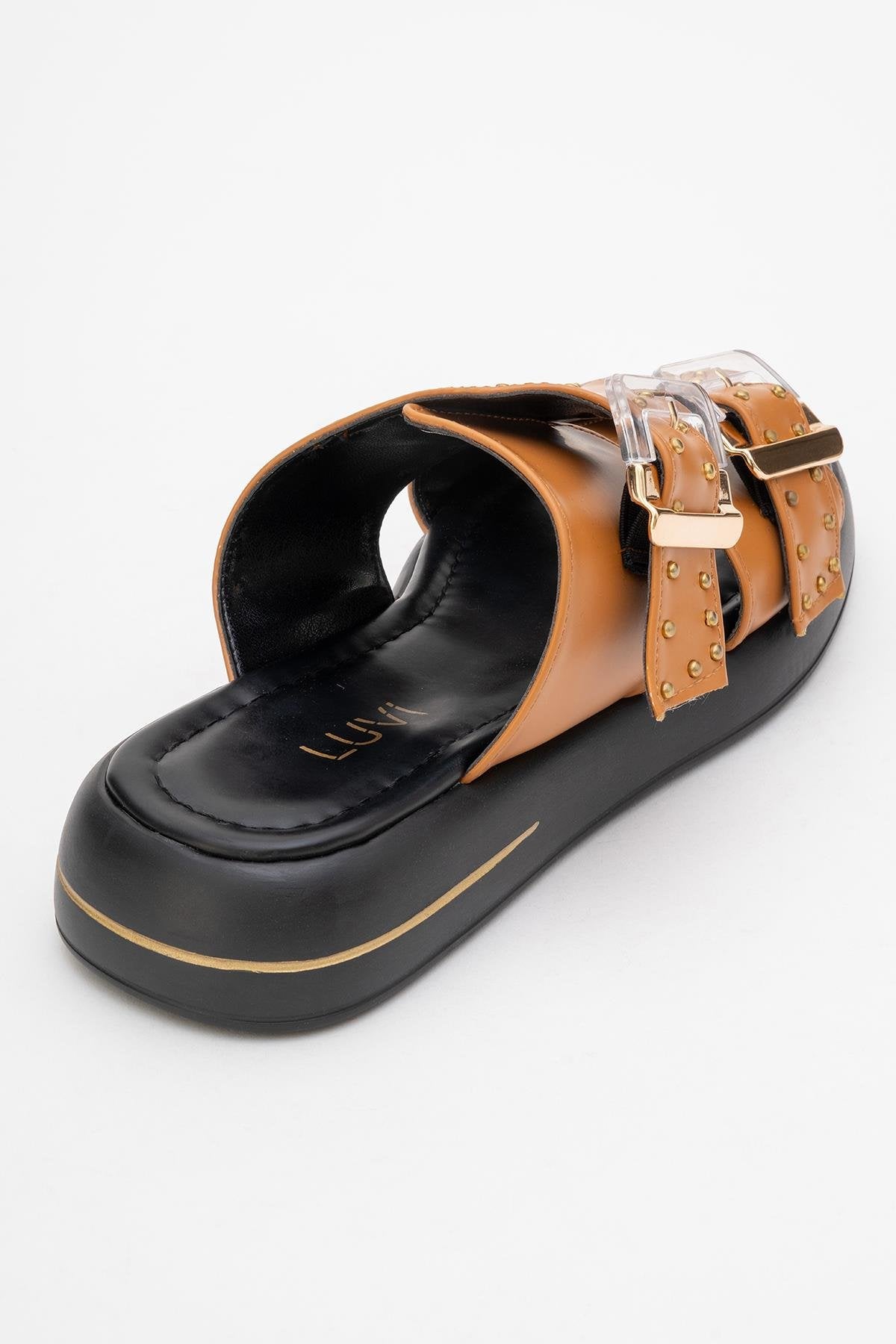 Zley Cognac Buckle Sandal (Women)