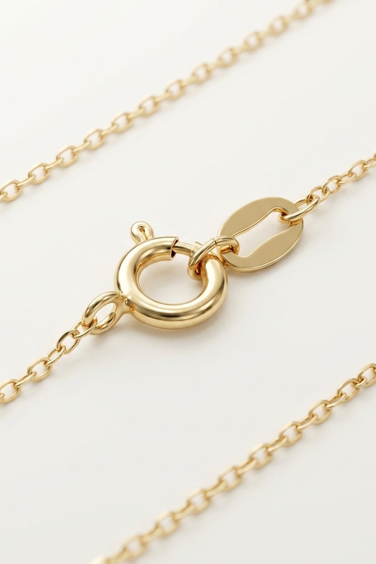 Signature 14k Gold Initial Necklace - N