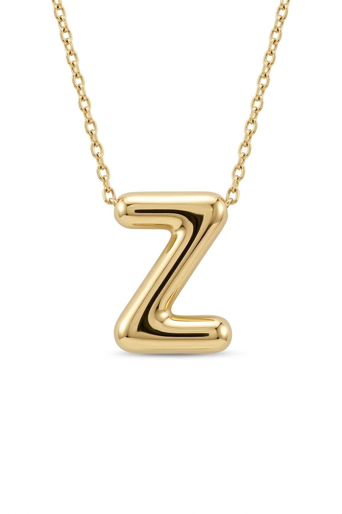 Signature 14k Gold Initial Necklace - Z